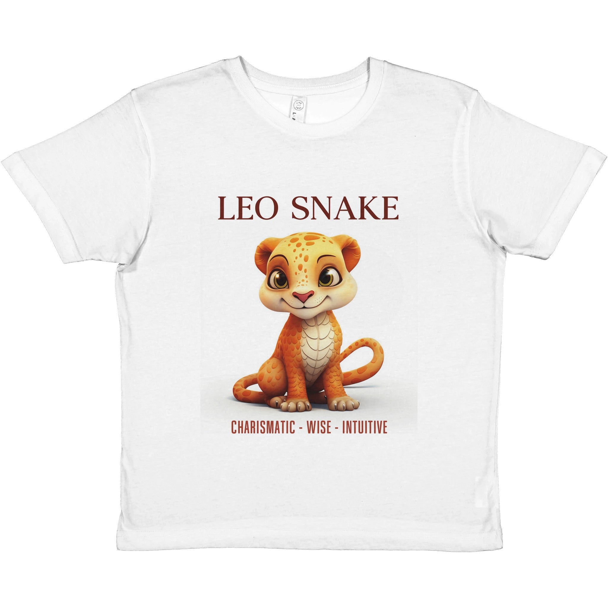 Leo Snake (F) Premium Kids Crewneck T-shirt