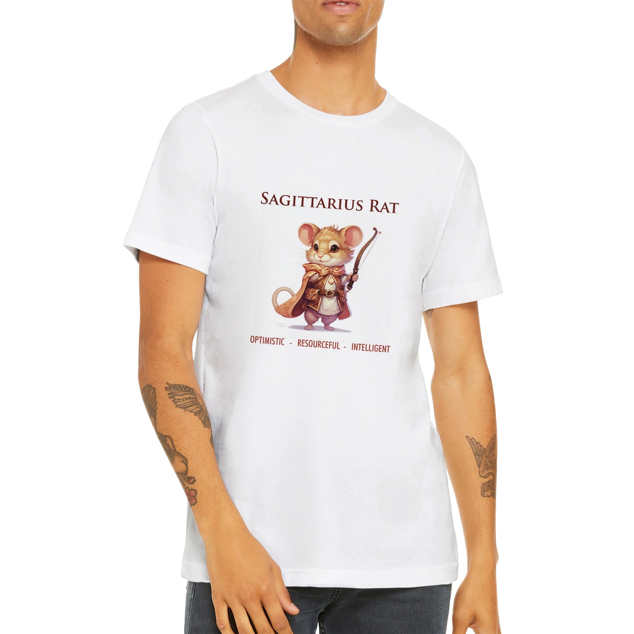 Sagittarius Rat Premium Unisex Crewneck T-shirt