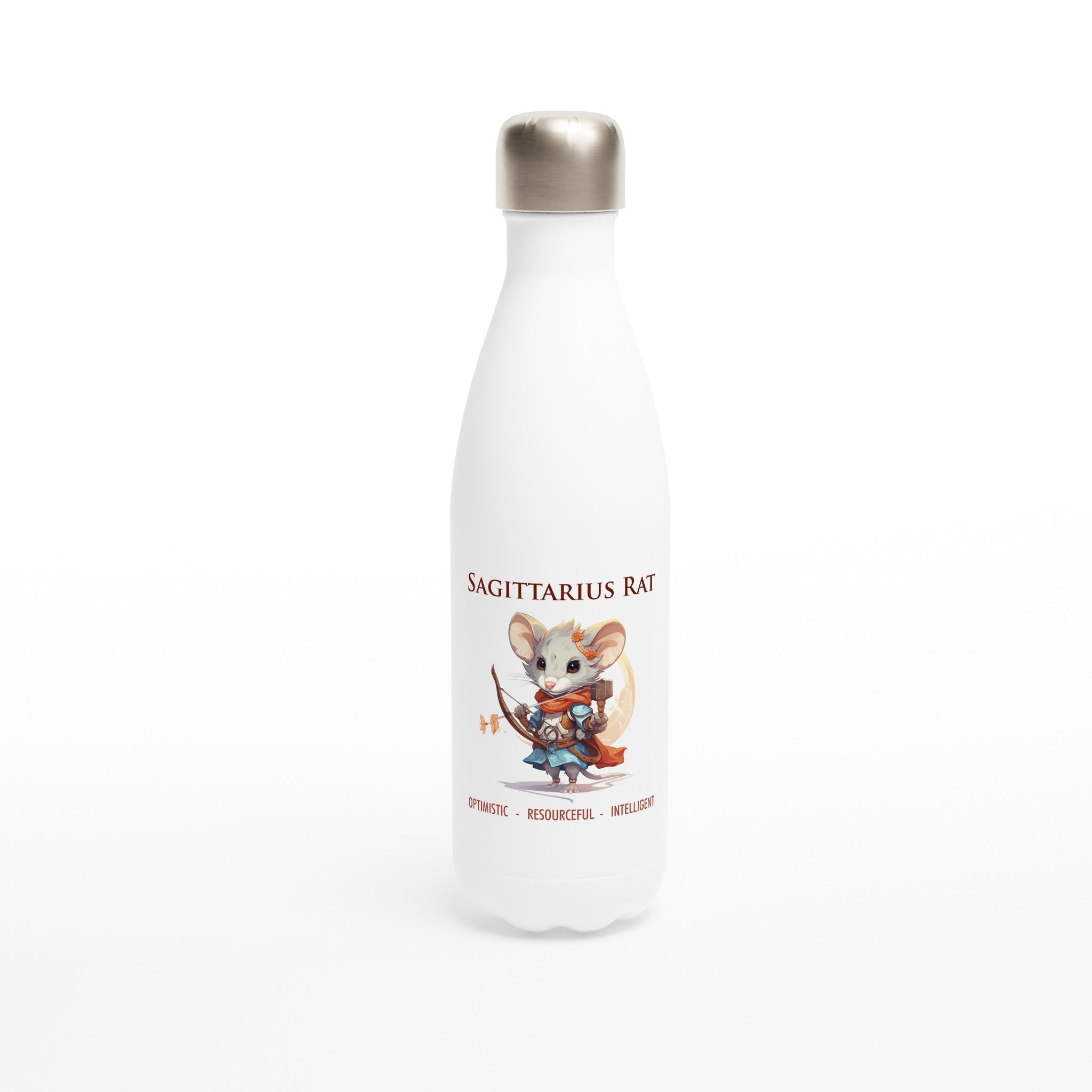 Sagittarius Rat (F) Stainless Steel Water Bottle