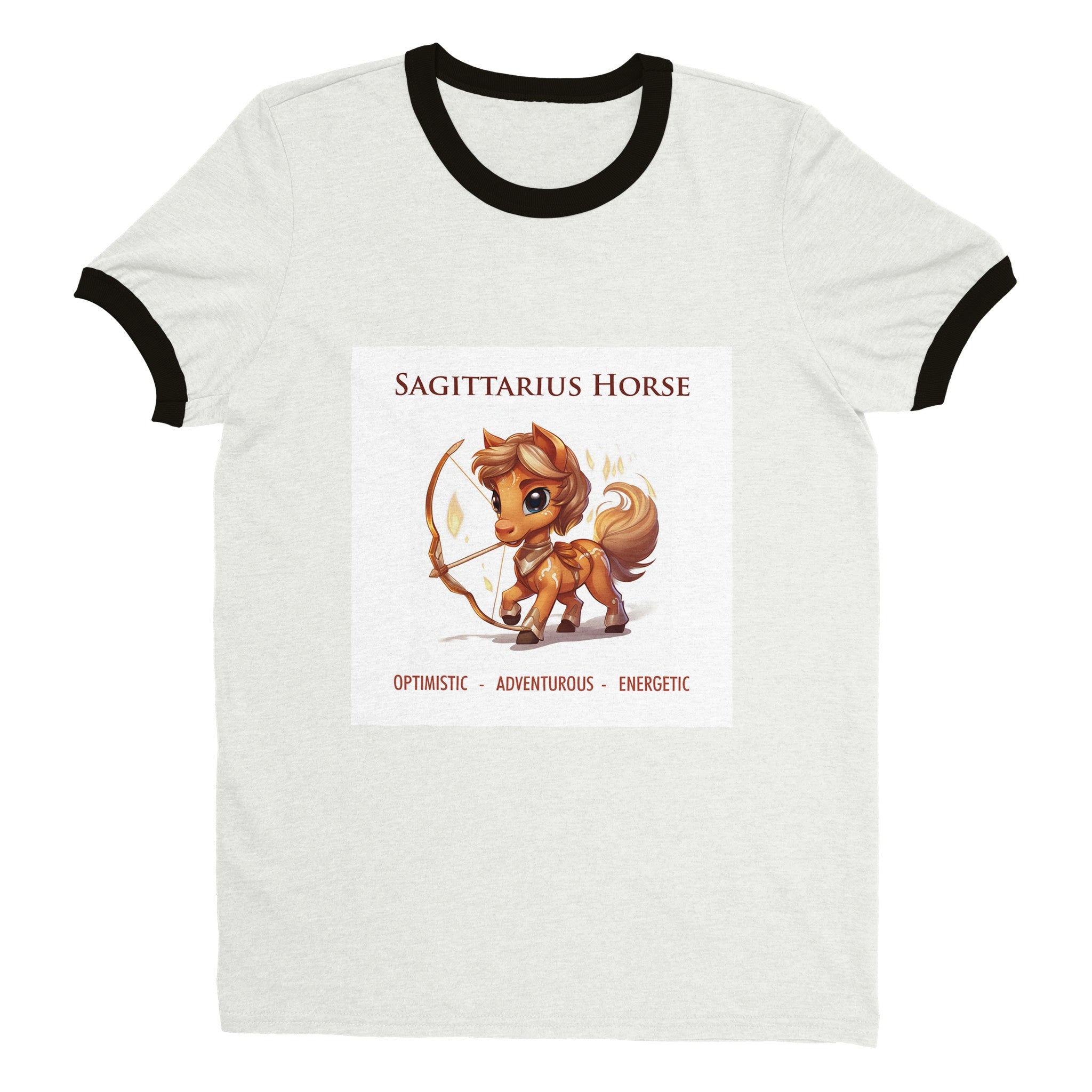 Sagittarius Horse Unisex Ringer T-shirt