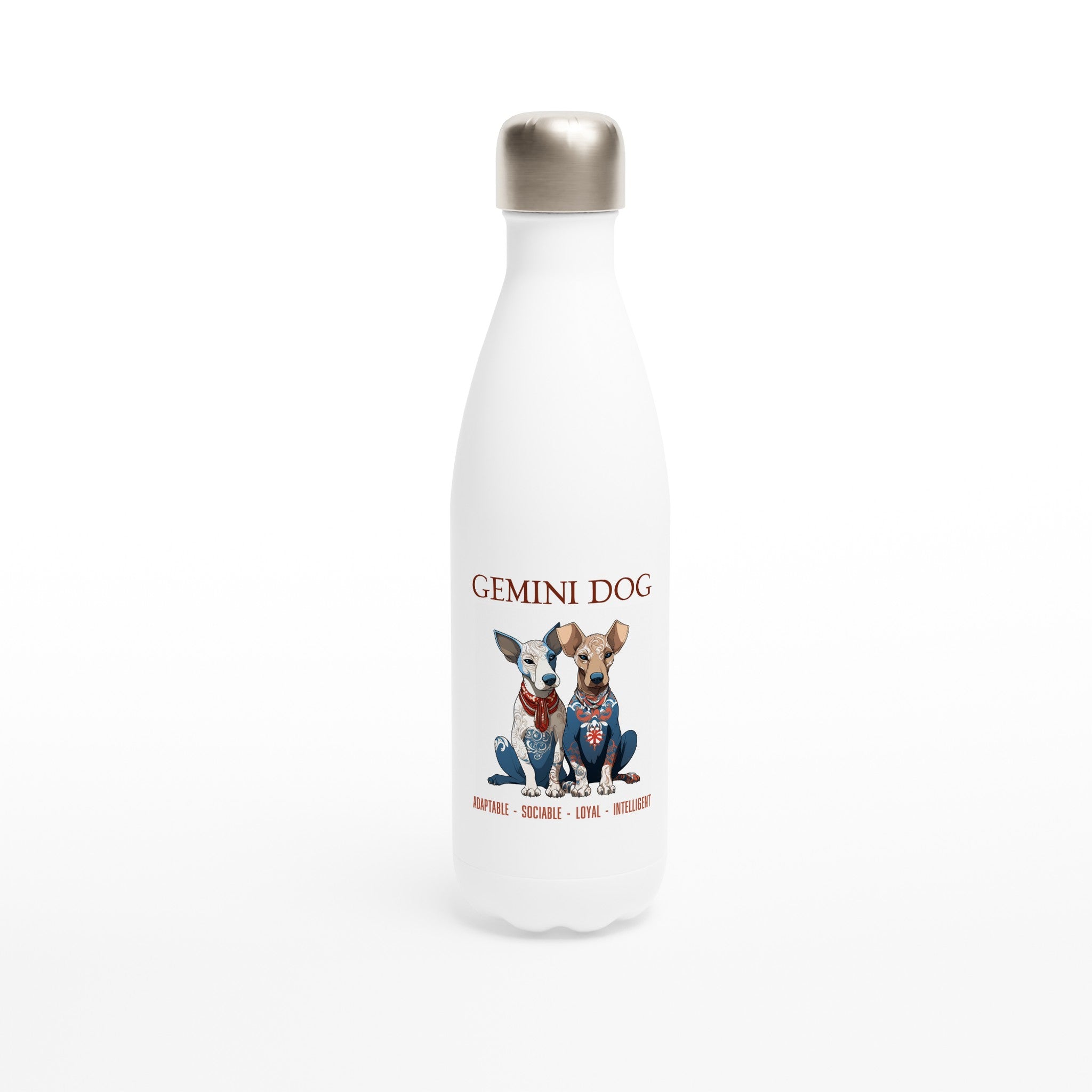 Gemini Dog (2) Stainless Steel Water Bottle