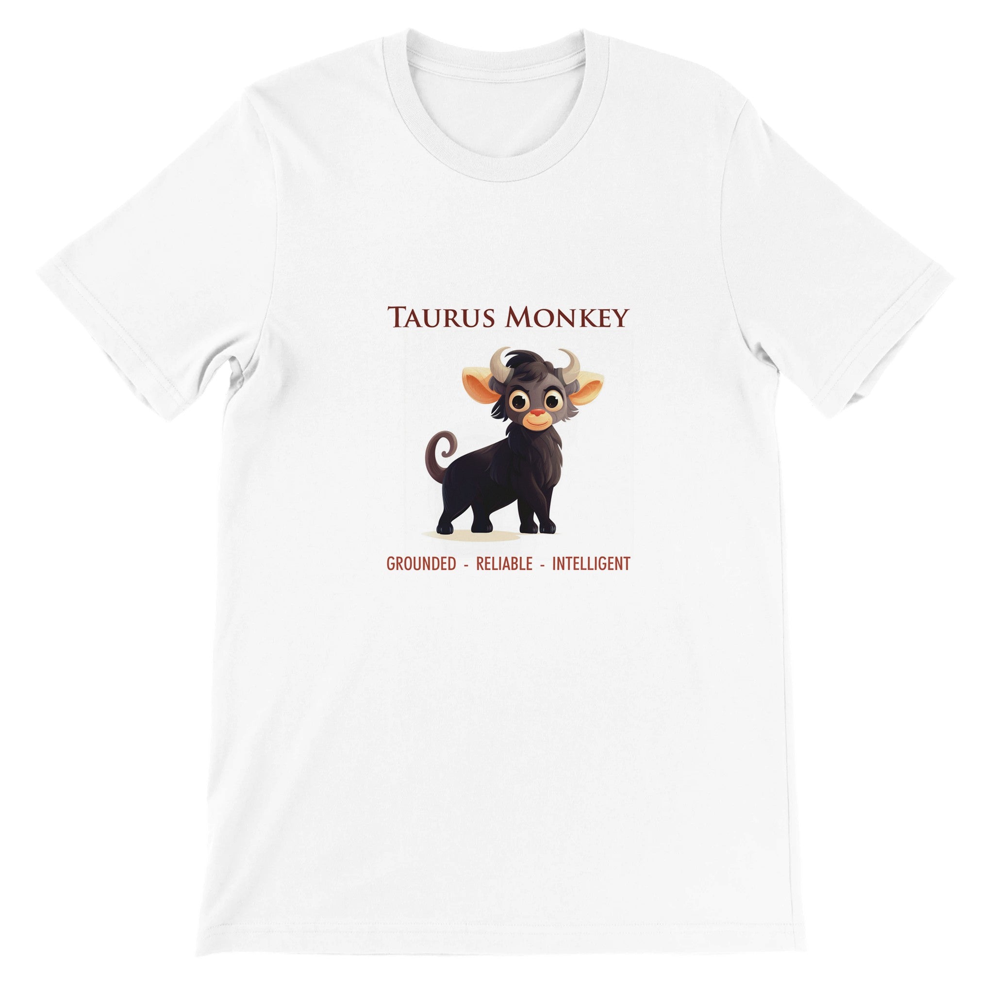 Taurus Monkey Premium Unisex Crewneck T-shirt
