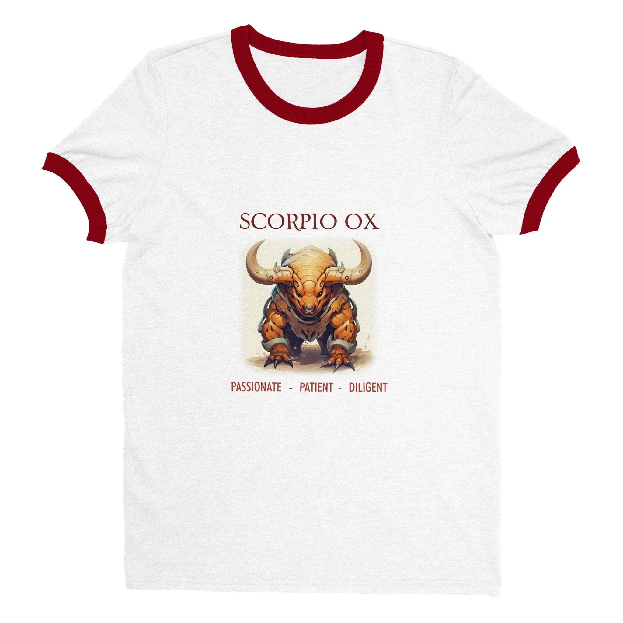 Scorpio Ox Unisex Ringer T-shirt