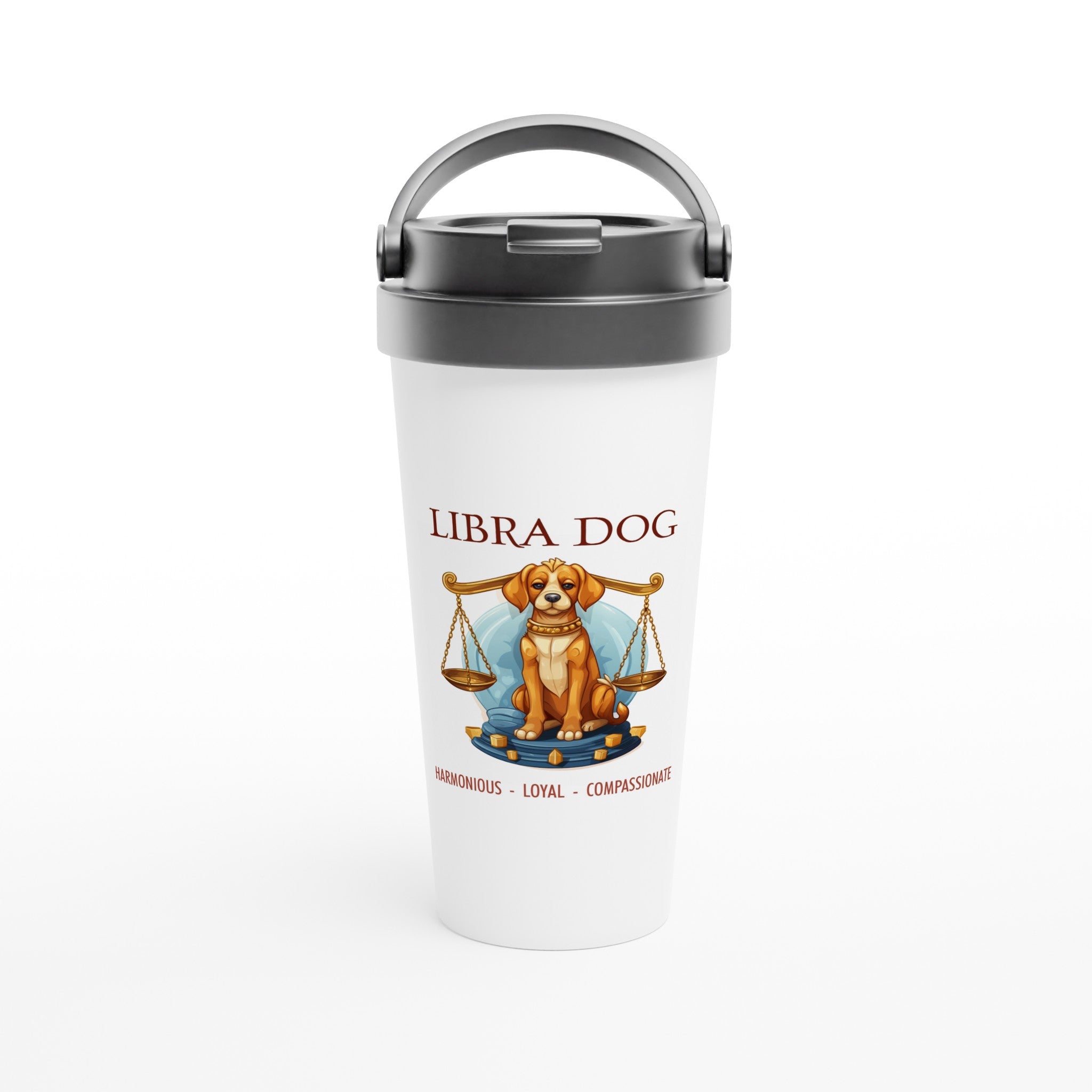 Libra Dog Stainless Steel Travel Mug