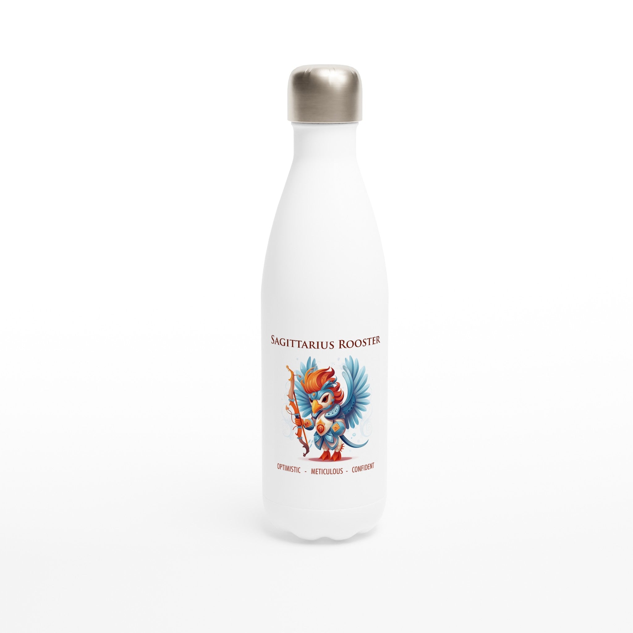 Sagittarius Rooster Stainless Steel Water Bottle
