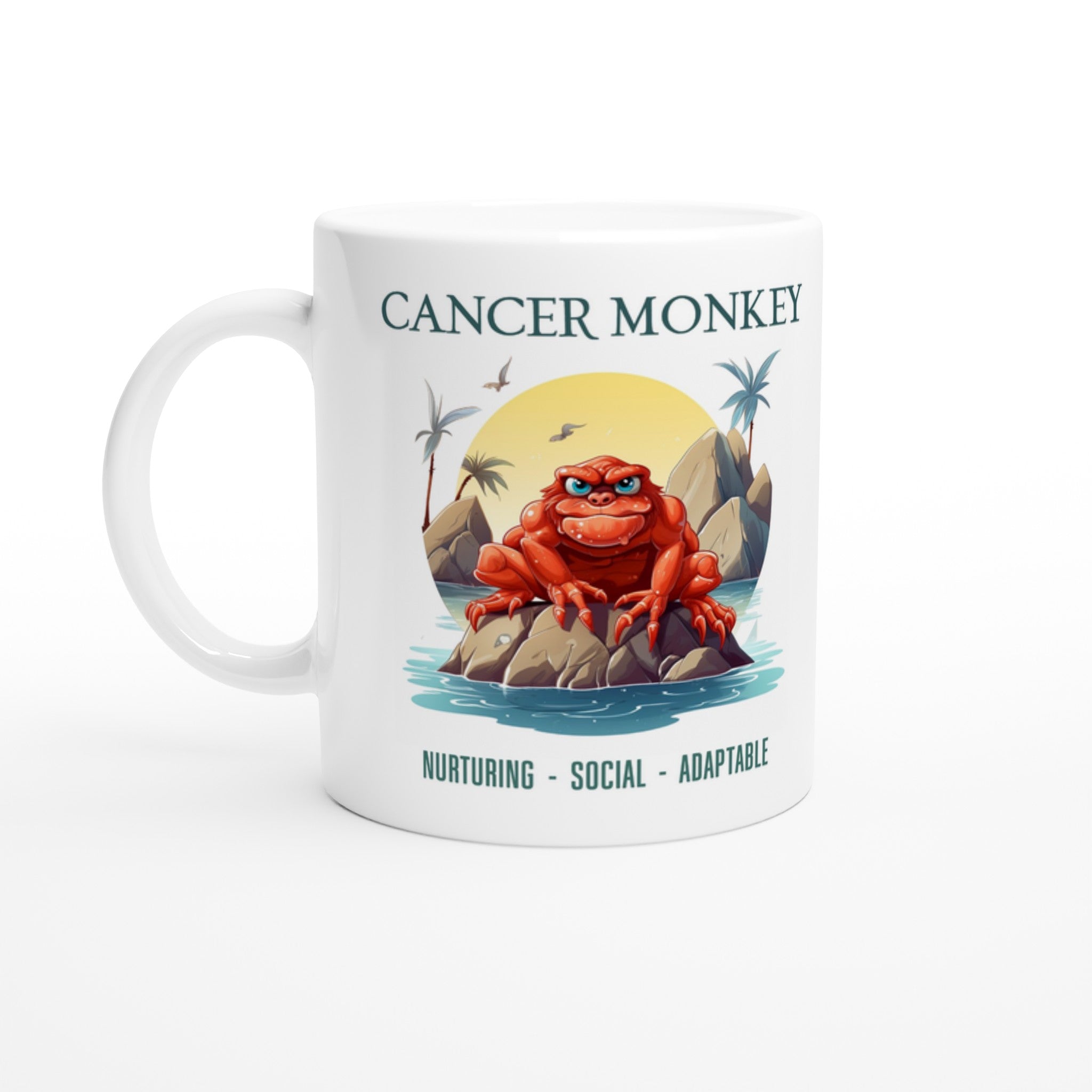 Cancer Monkey Ceramic Mug
