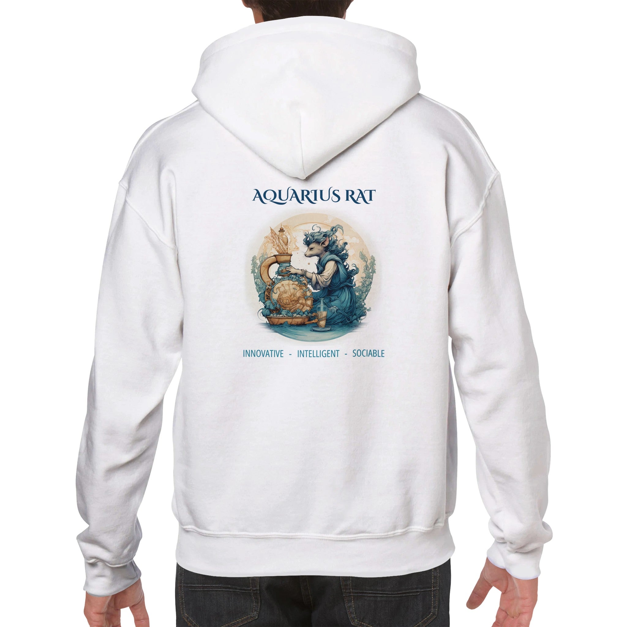 Aquarius Rat Premium Unisex Pullover Hoodie