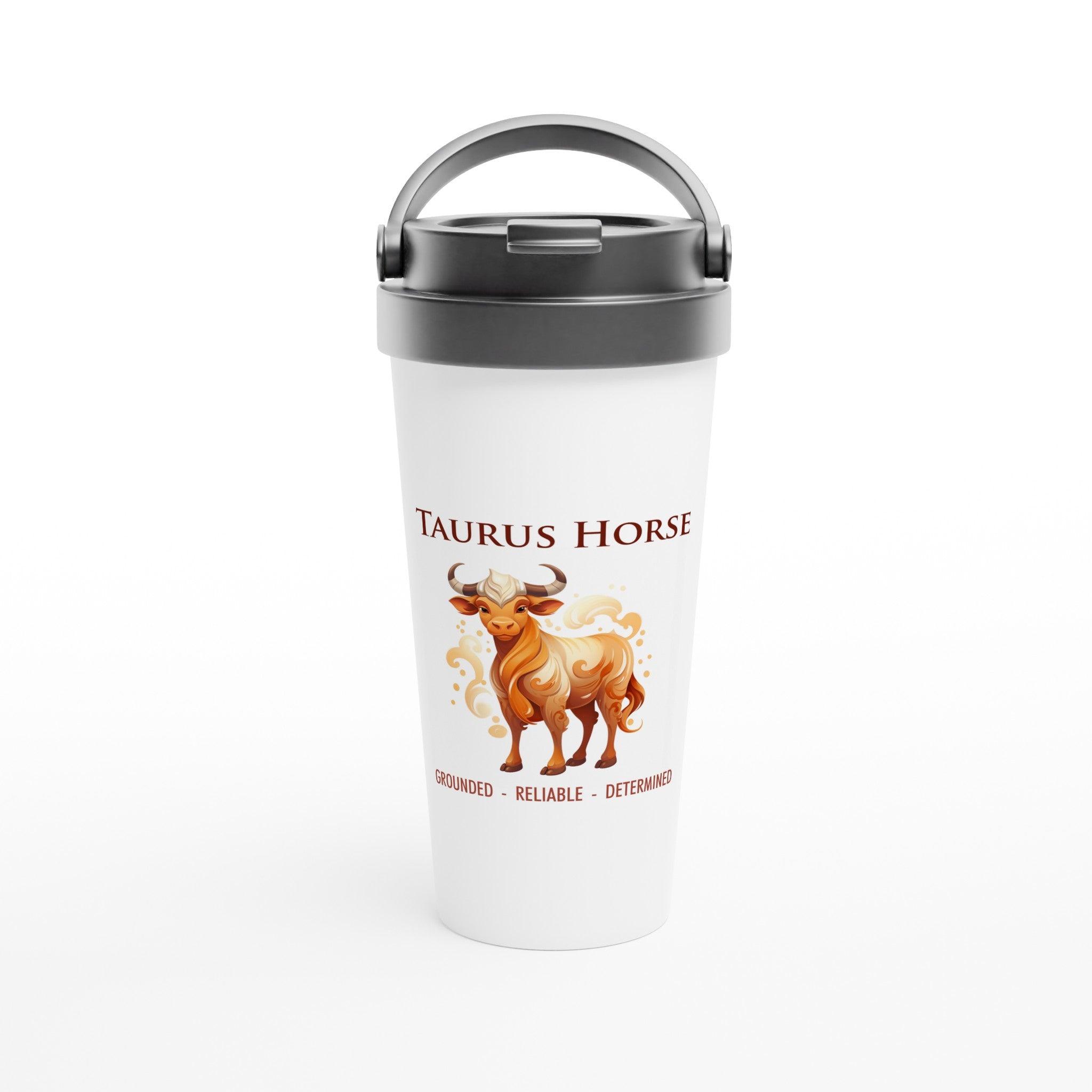 Taurus Horse i Stainless Steel Travel Mug
