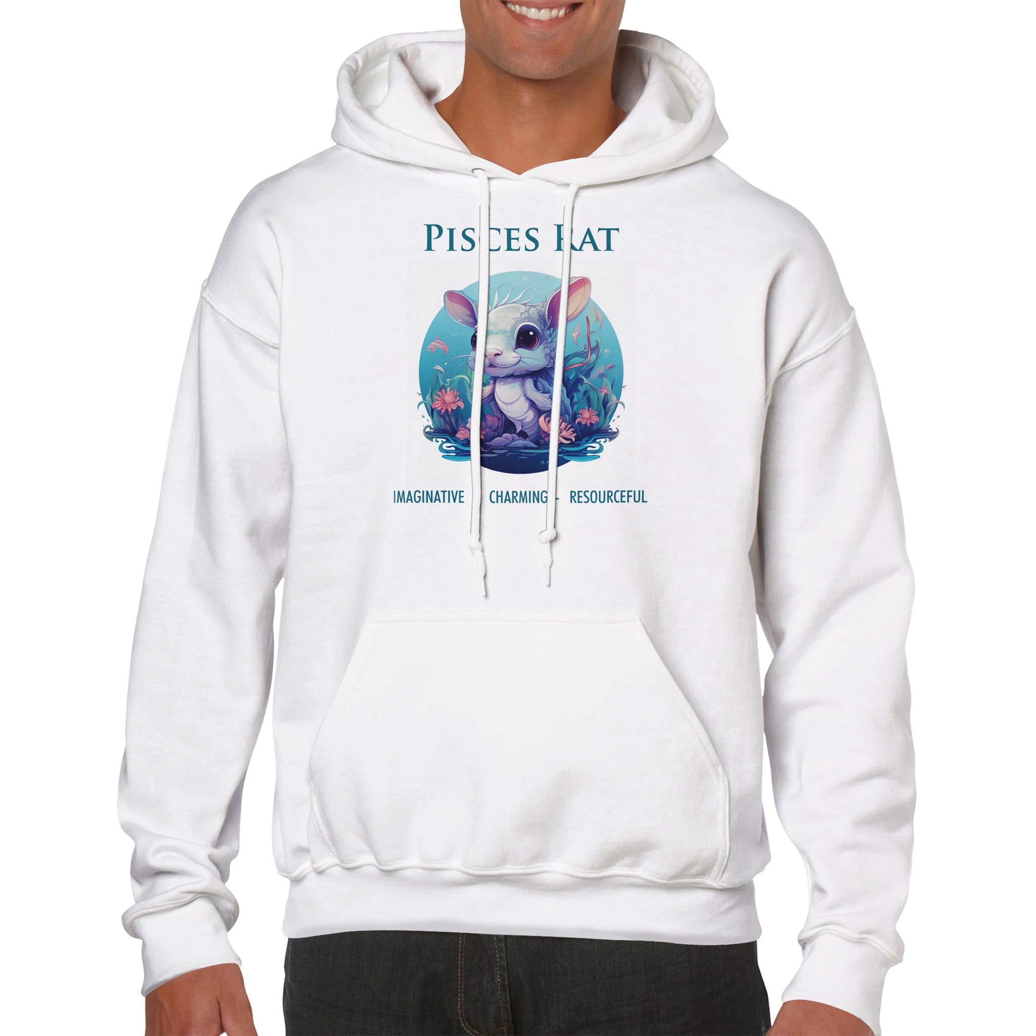 Pisces Rat Premium Unisex Pullover Hoodie