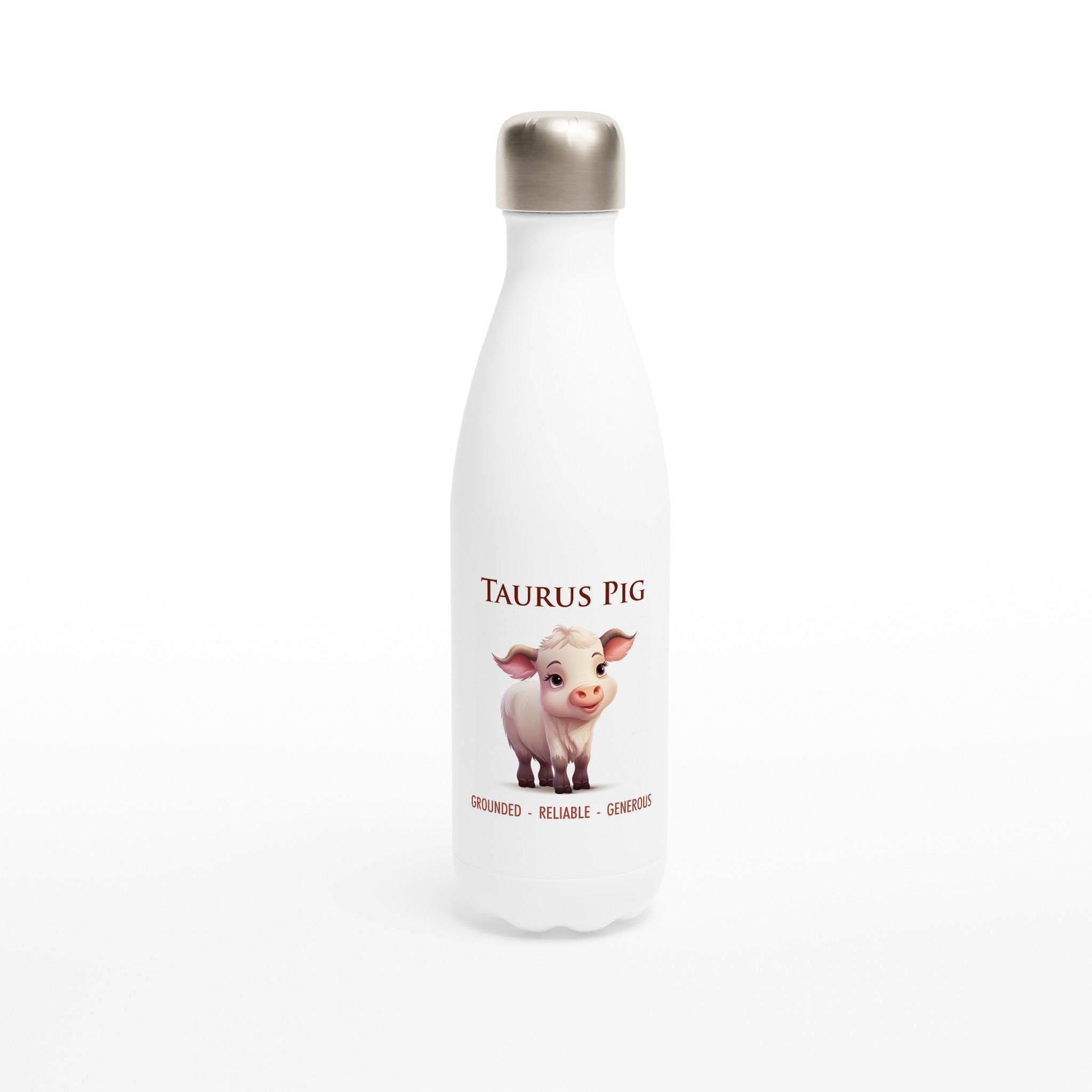 Taurus Pig (F) Stainless Steel Water Bottle