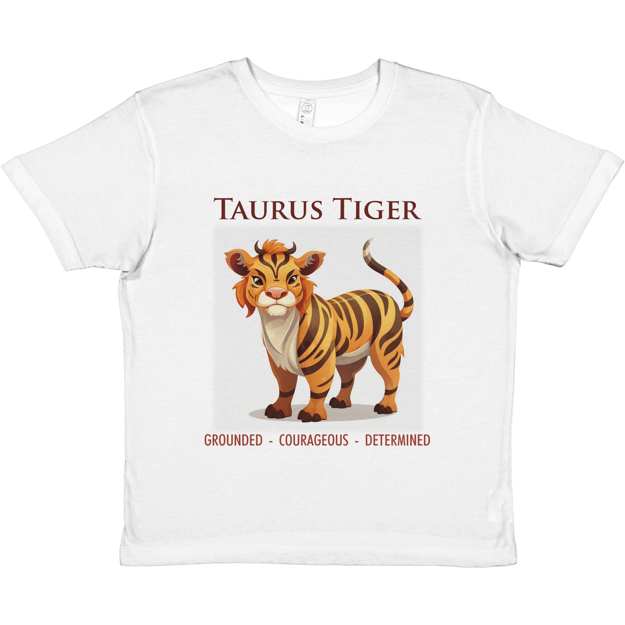 Taurus Tiger Premium Kids Crewneck T-shirt