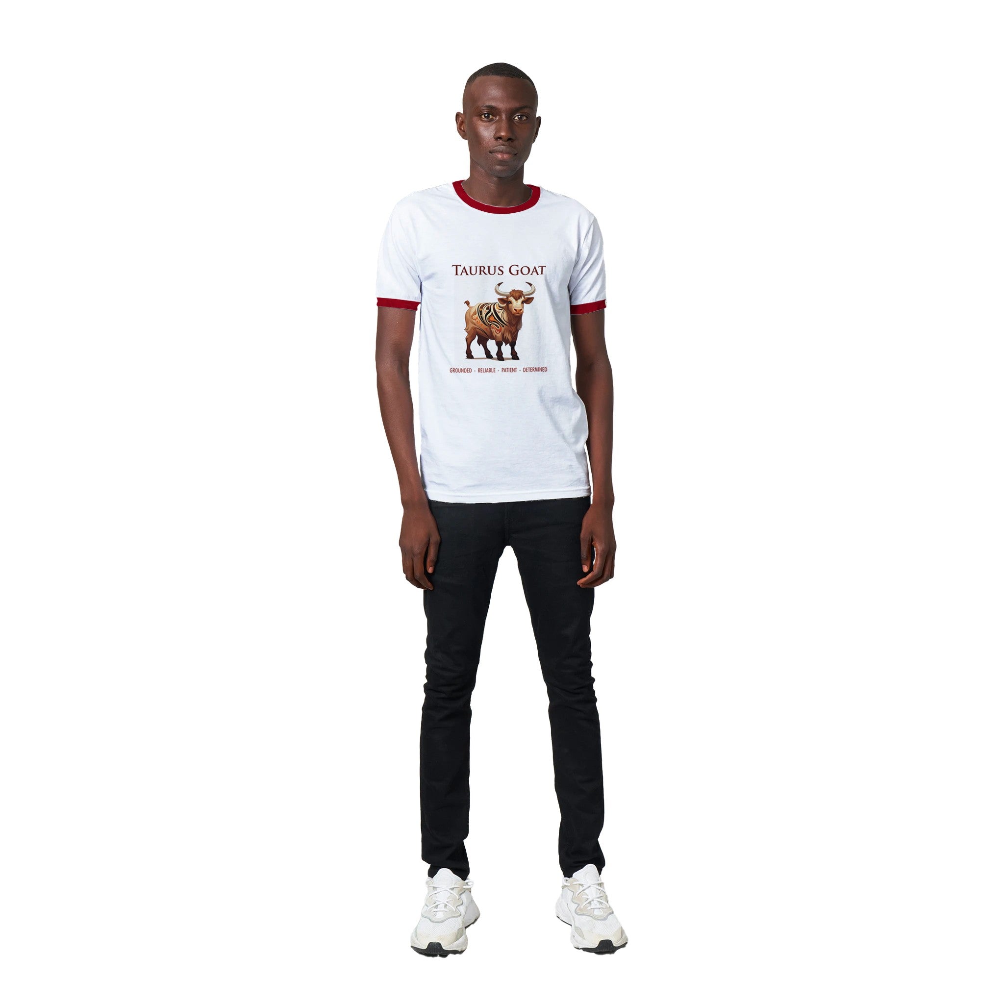 Taurus Goat Unisex Ringer T-shirt
