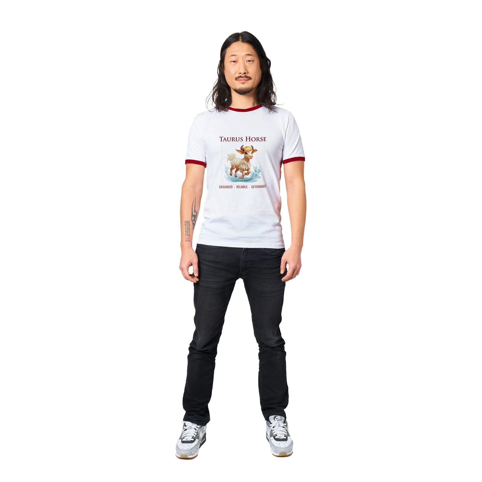 Taurus Horse Unisex Ringer T-shirt