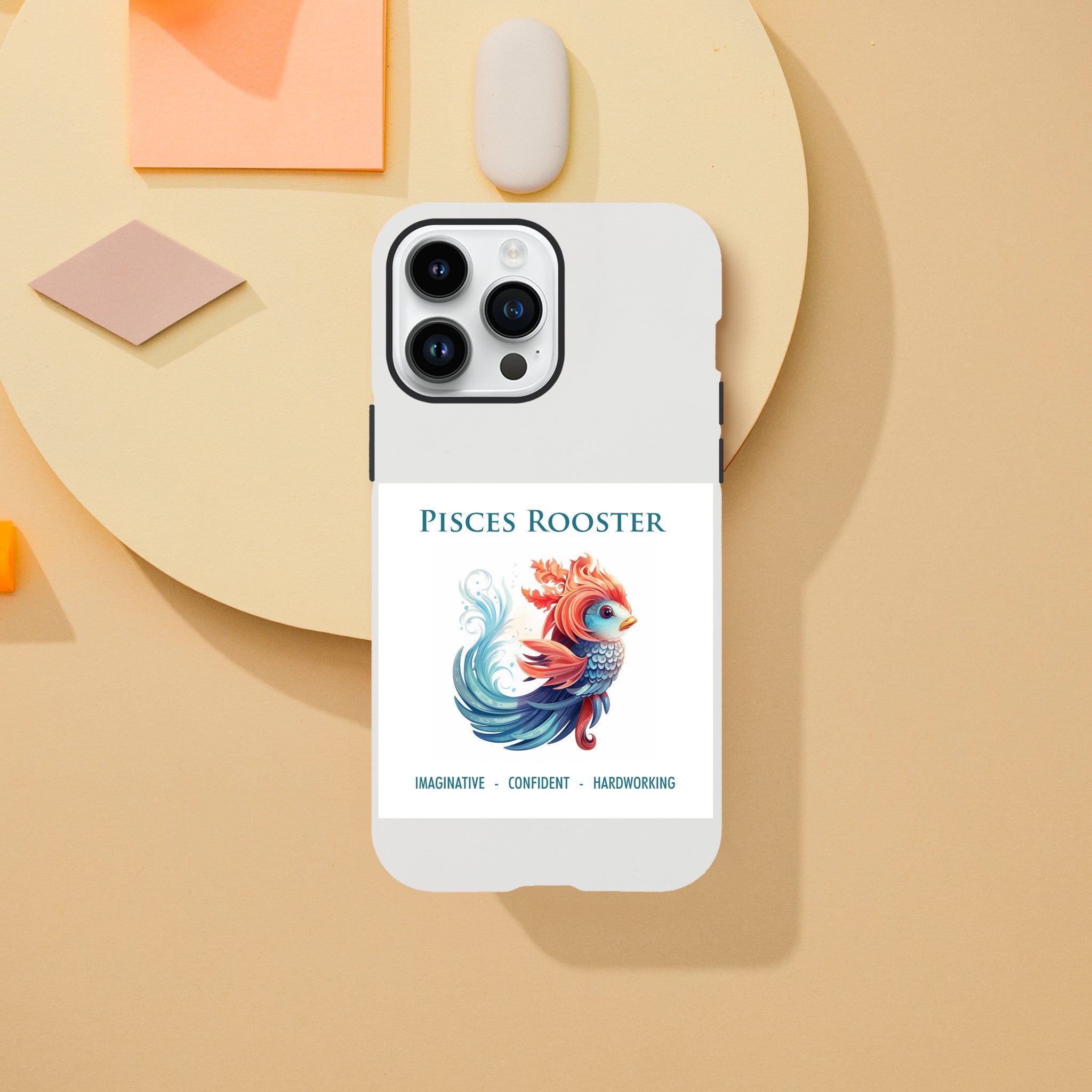 Pisces Rooster Tough case