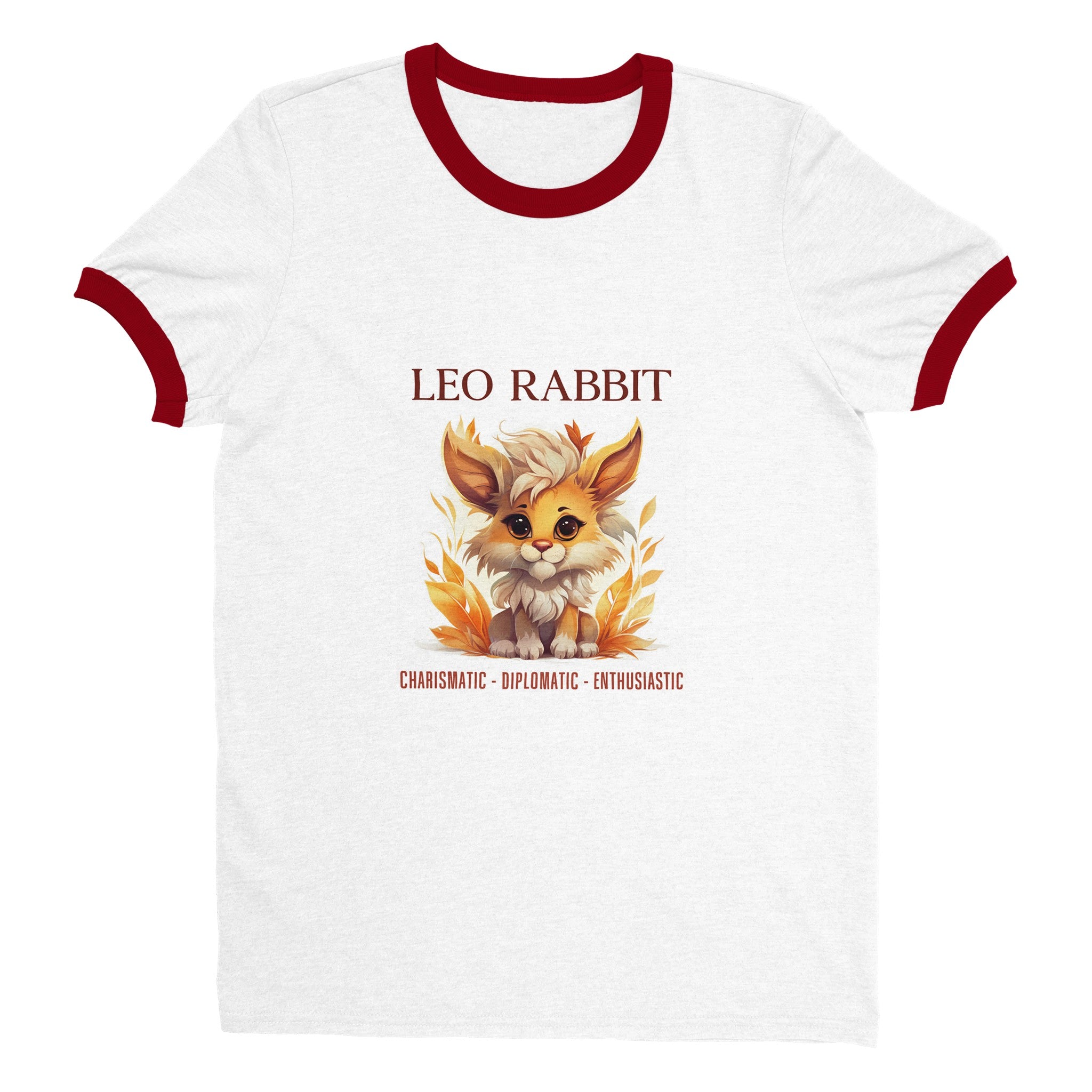 Leo Rabbit (F) Unisex Ringer T-shirt