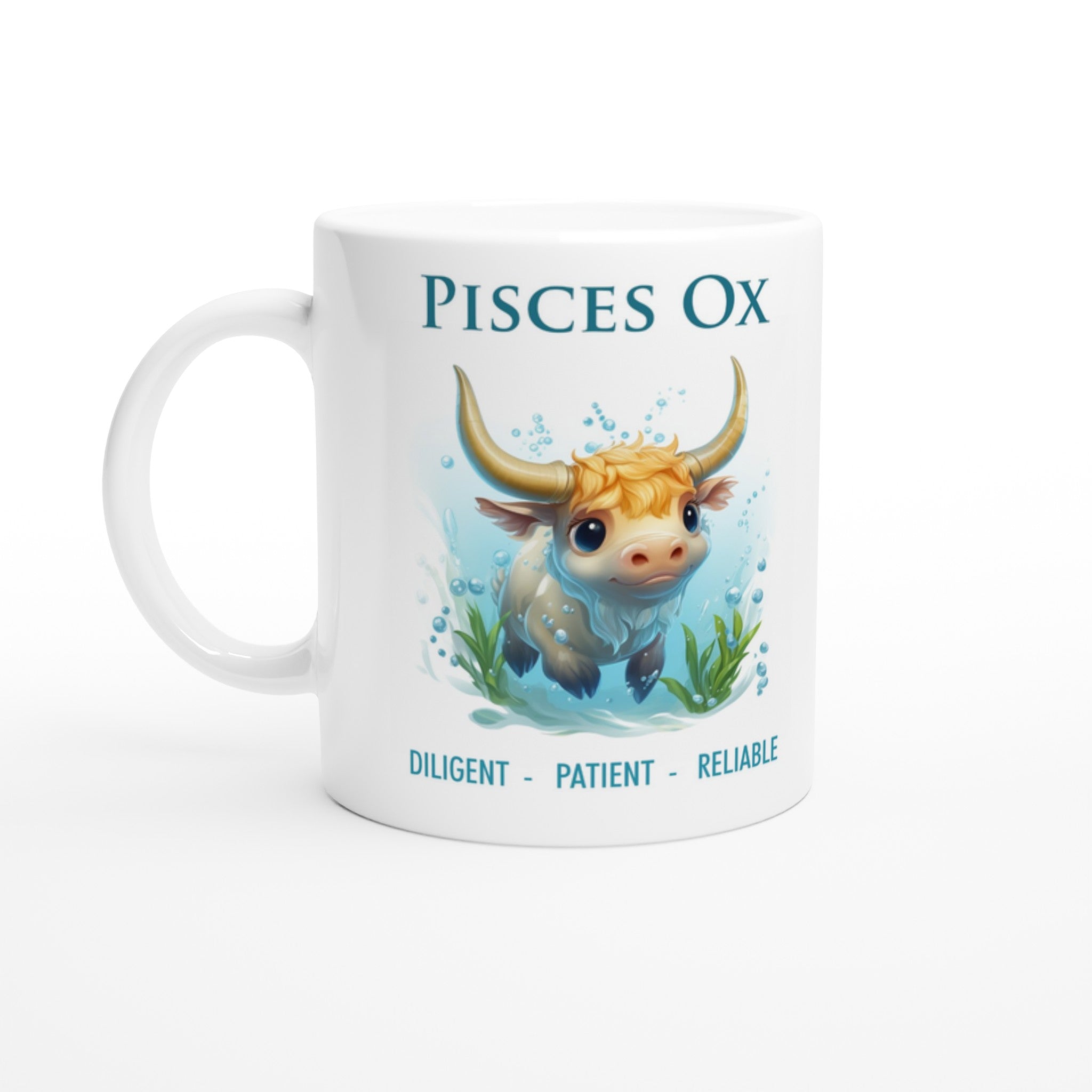 Pisces Ox F Ceramic Mug