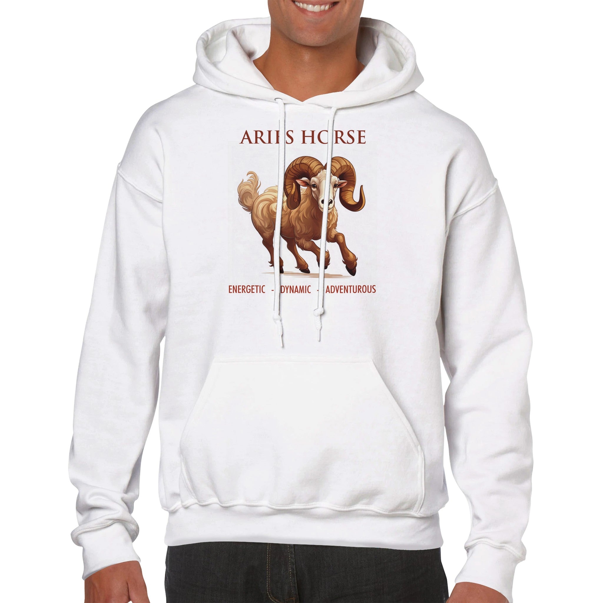 Aries Horse Premium Unisex Pullover Hoodie