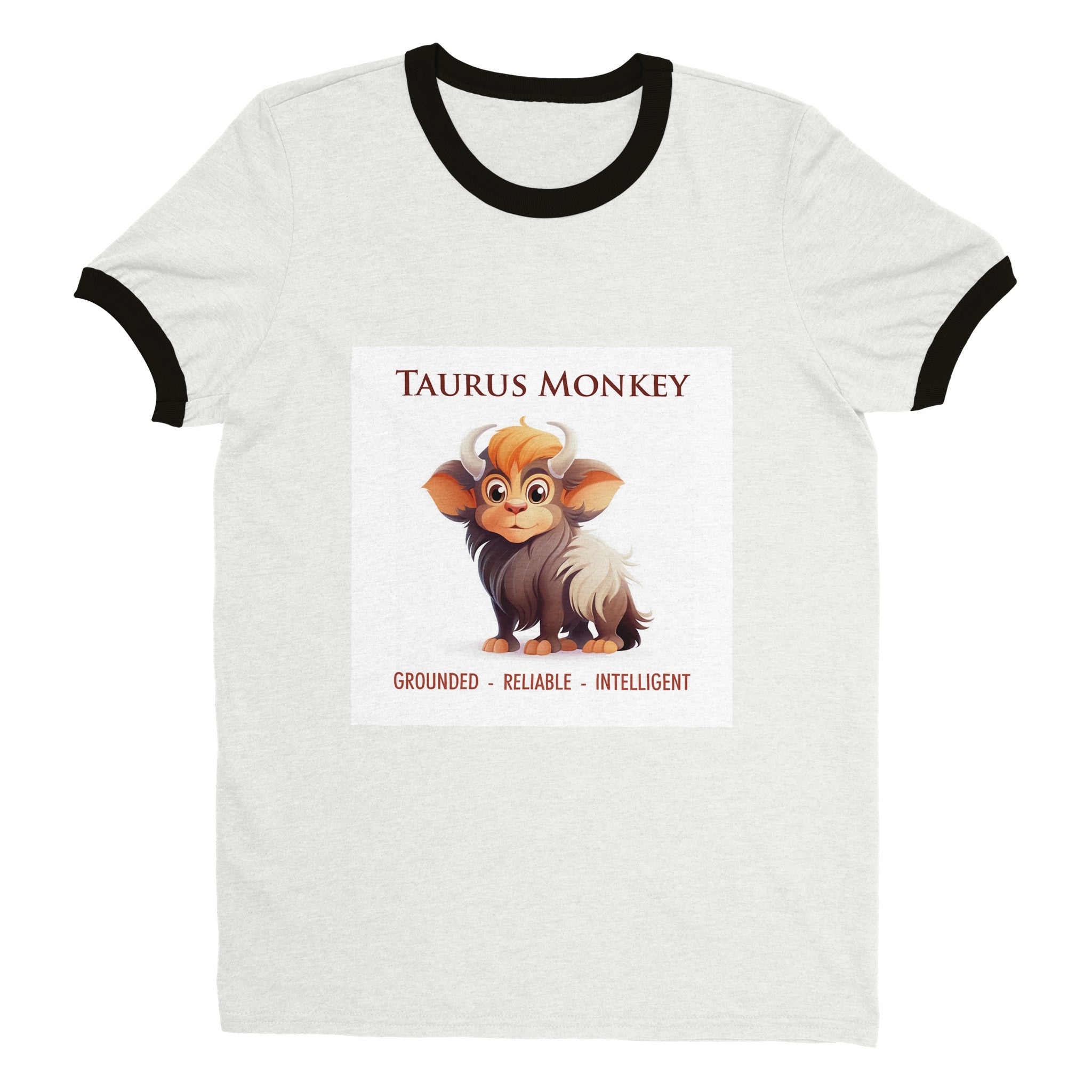 Taurus Monkey i Unisex Ringer T-shirt