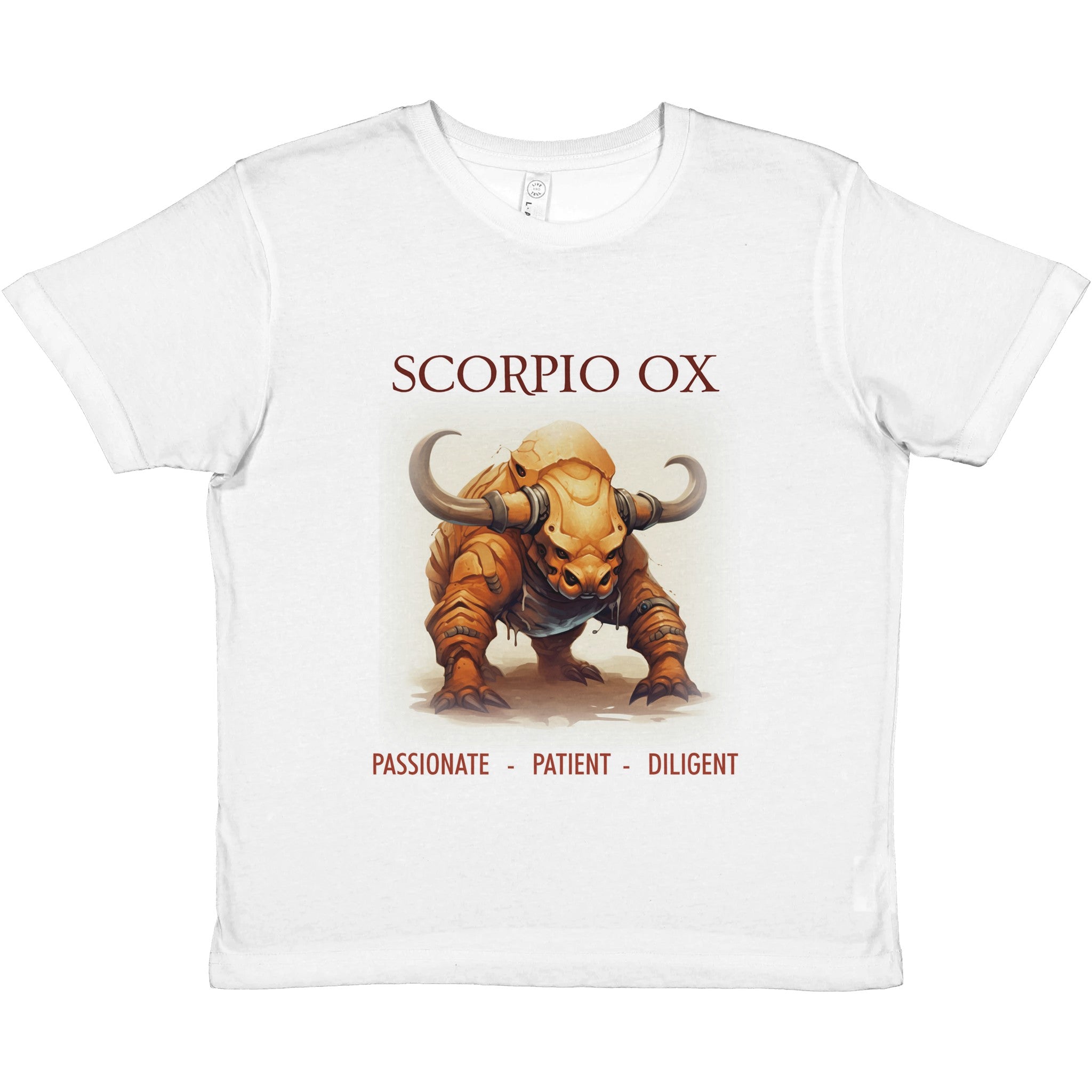 Scorpio Ox (2) Premium Kids Crewneck T-shirt