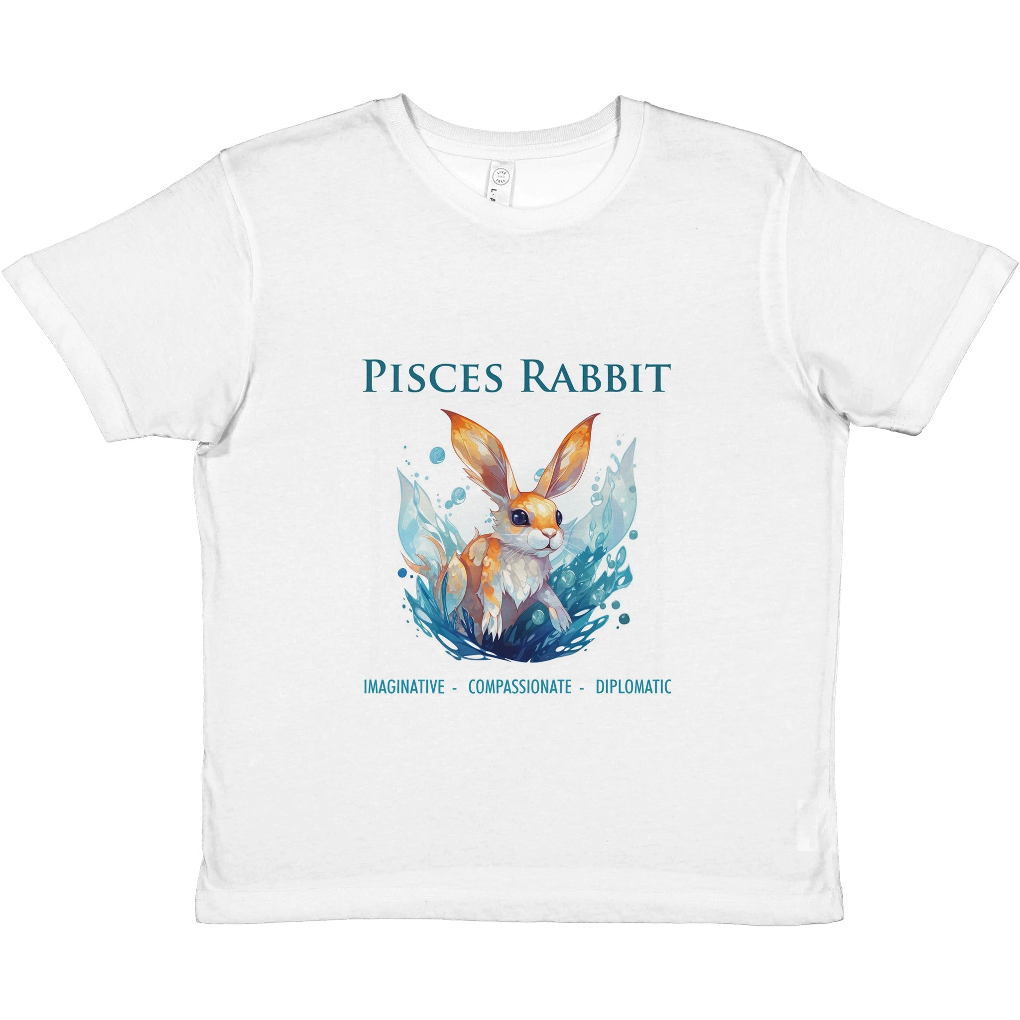 Pisces Rabbit (M) Premium Kids Crewneck T-shirt