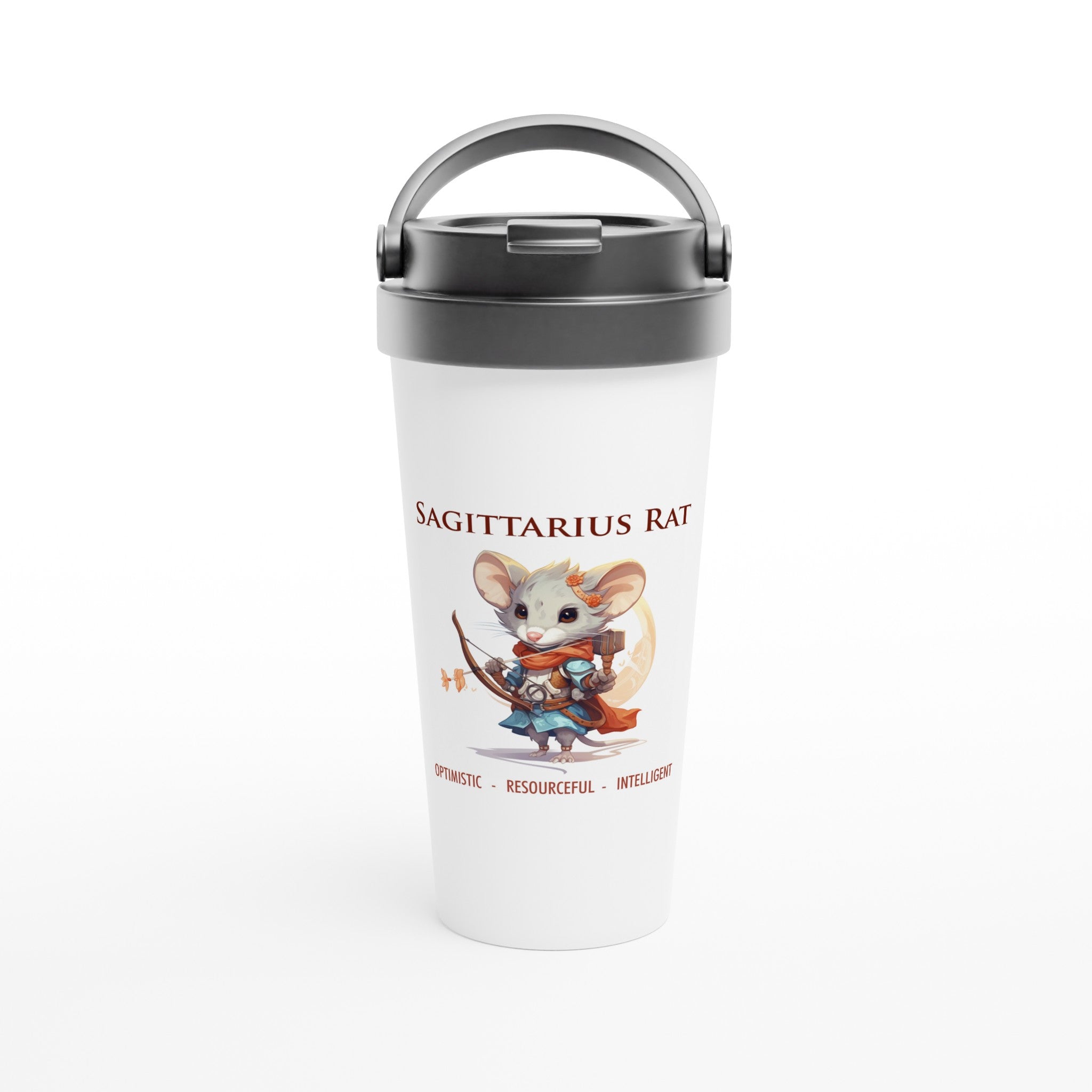 Sagittarius Rat i Stainless Steel Travel Mug