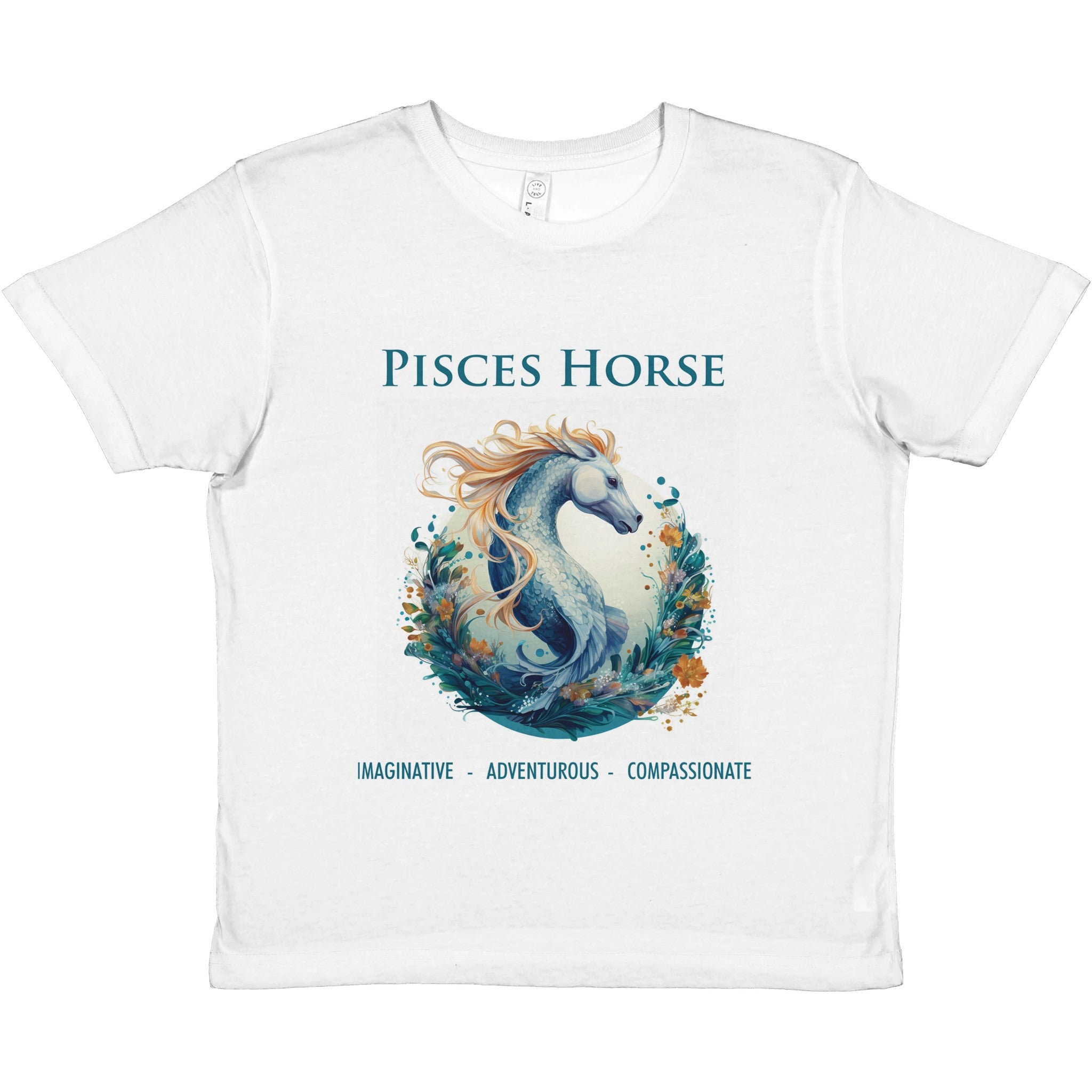 Pisces Horse i Premium Kids Crewneck T-shirt
