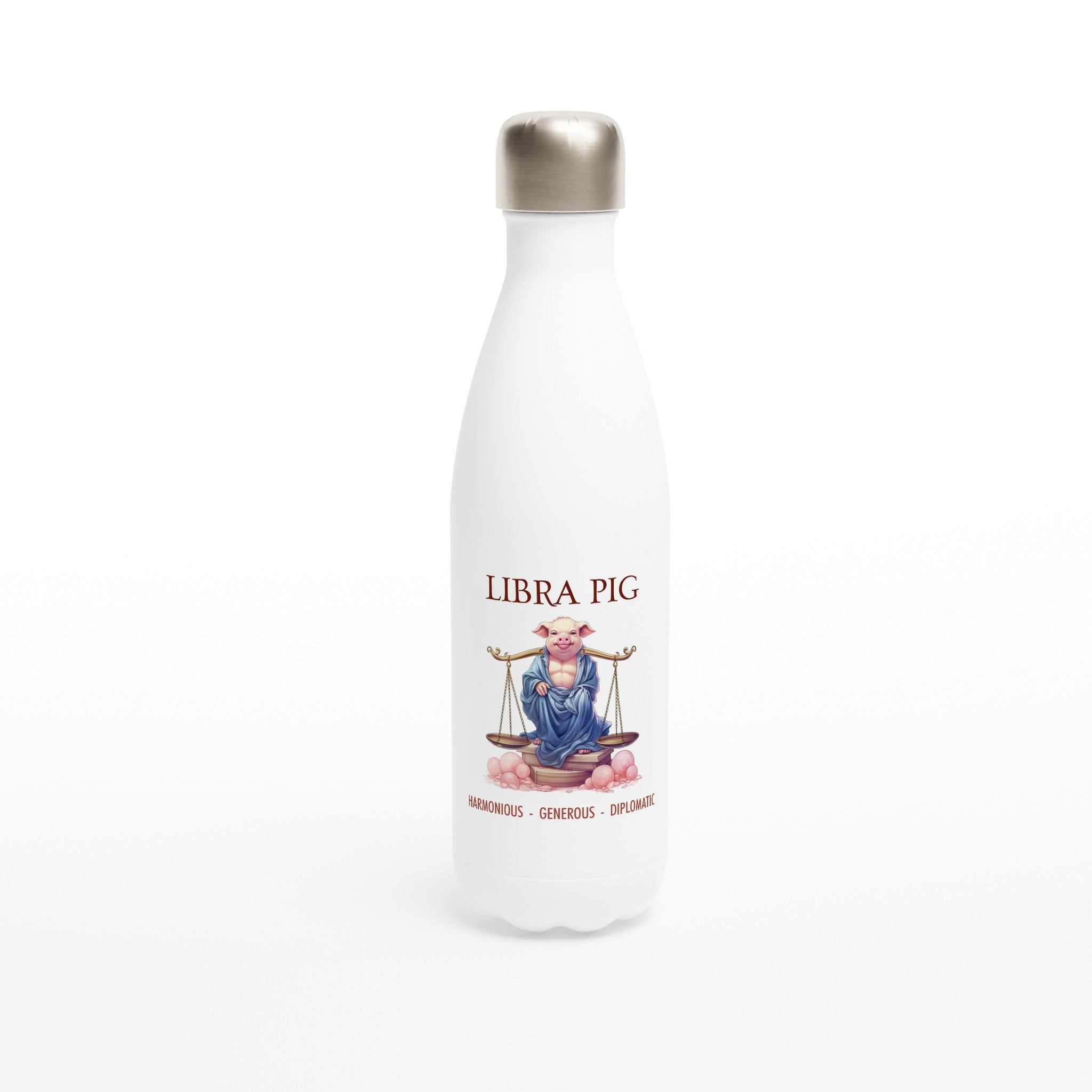 Libra Pig (M) Stainless Steel Water Bottle
