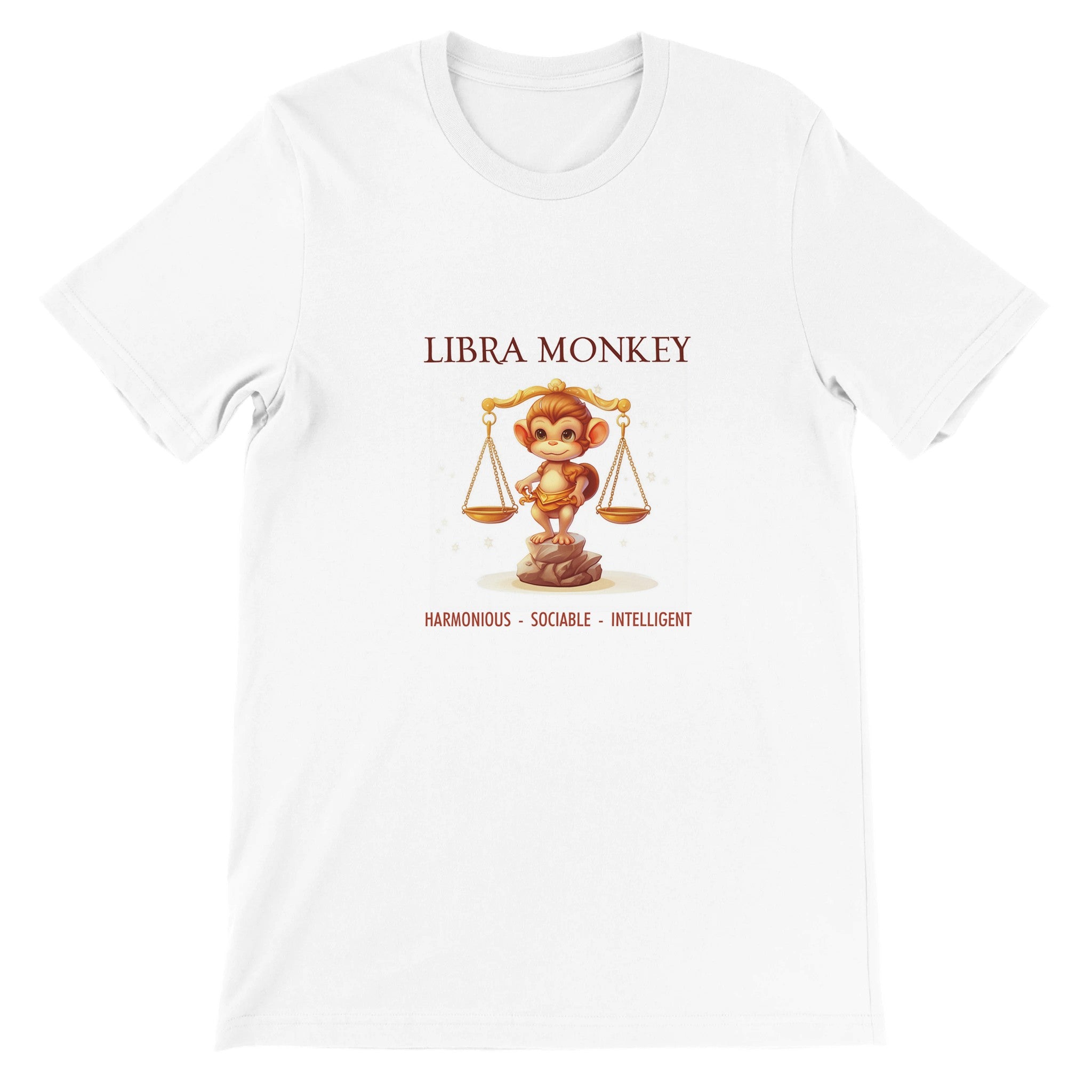 Libra Monkey Premium Unisex Crewneck T-shirt