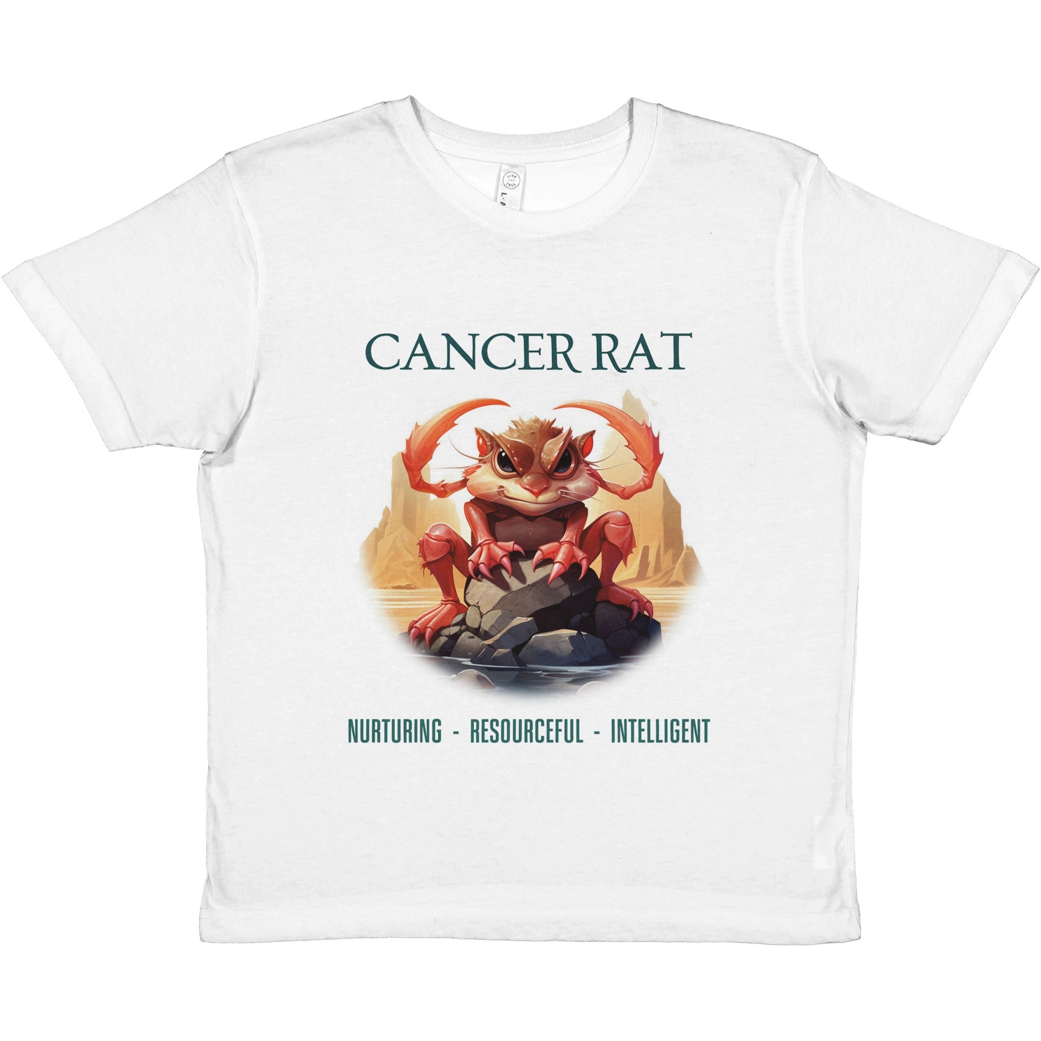 Cancer Rat i Premium Kids Crewneck T-shirt