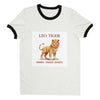 Leo Tiger (M) Unisex Ringer T-shirt