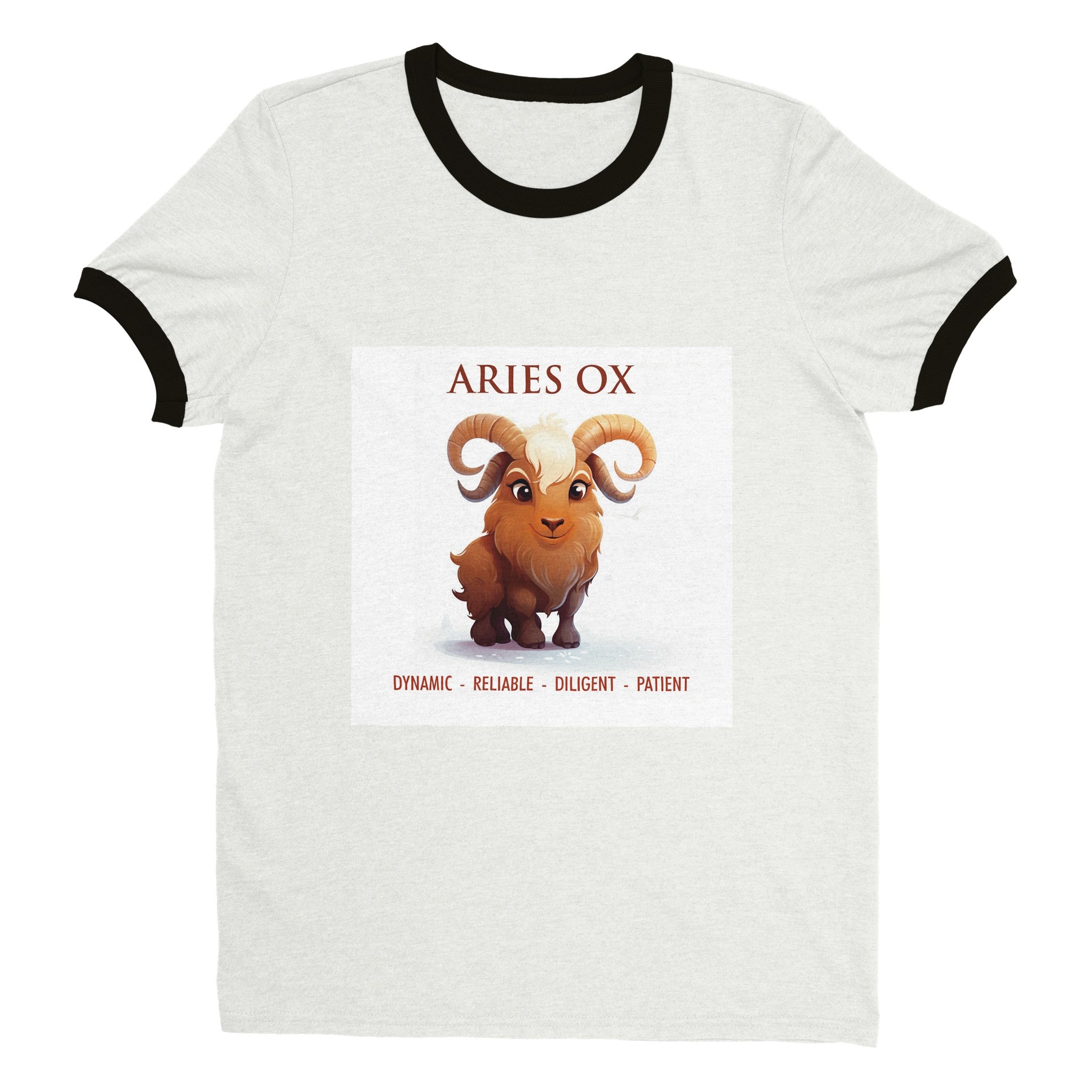 Aries Ox Unisex Ringer T-shirt