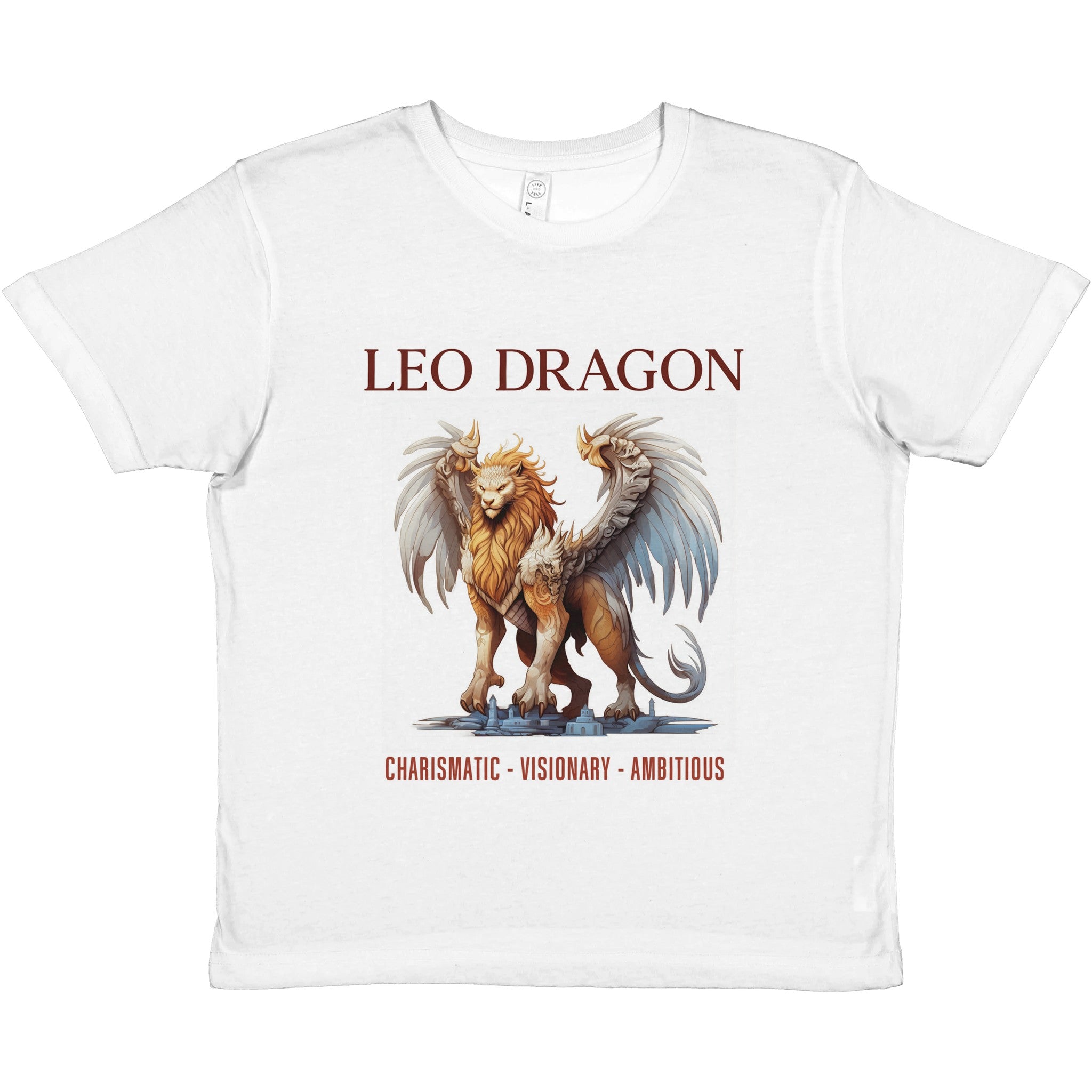 Leo Dragon i Premium Kids Crewneck T-shirt