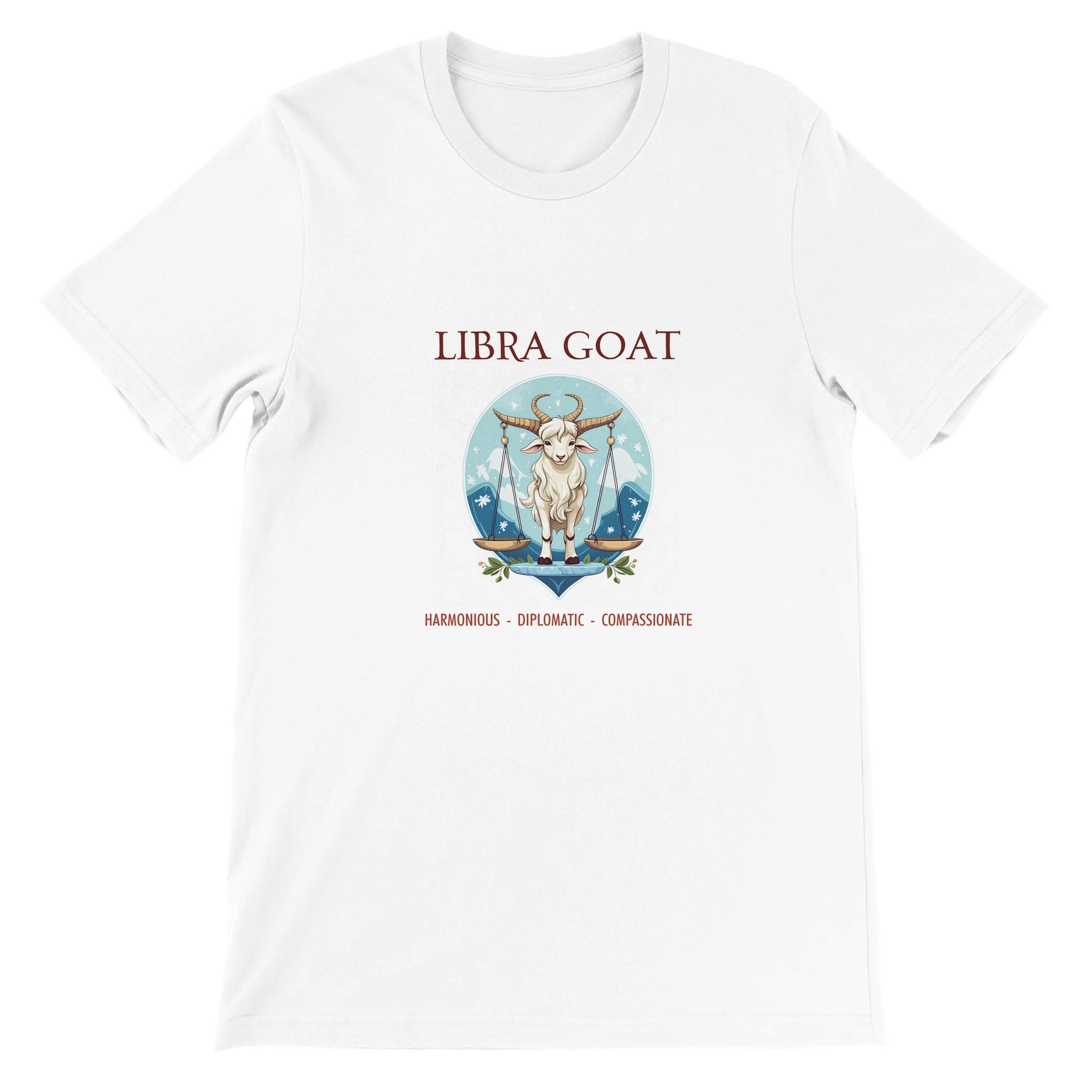 Libra Goat Premium Unisex Crewneck T-shirt