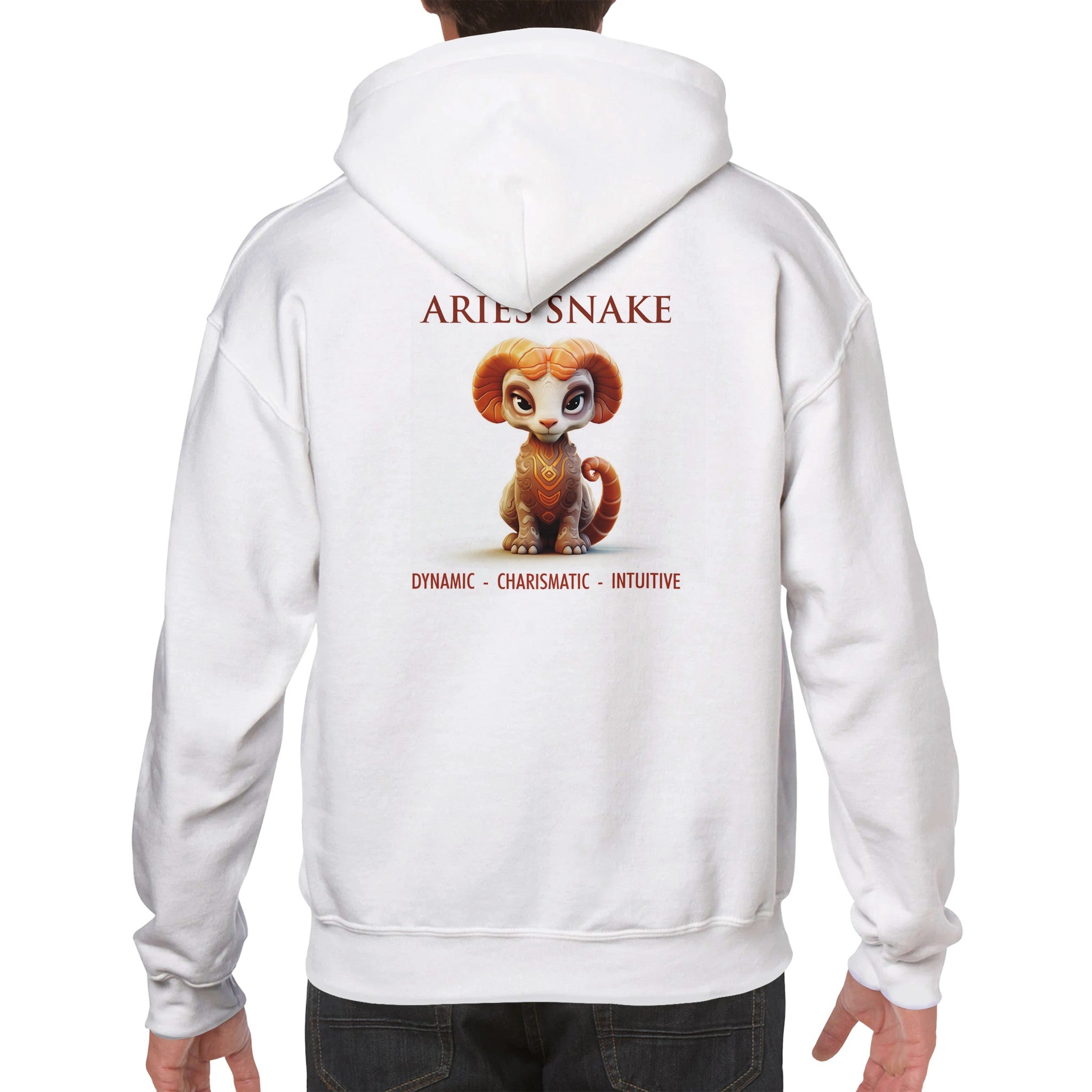 Aries Snake Premium Unisex Pullover Hoodie