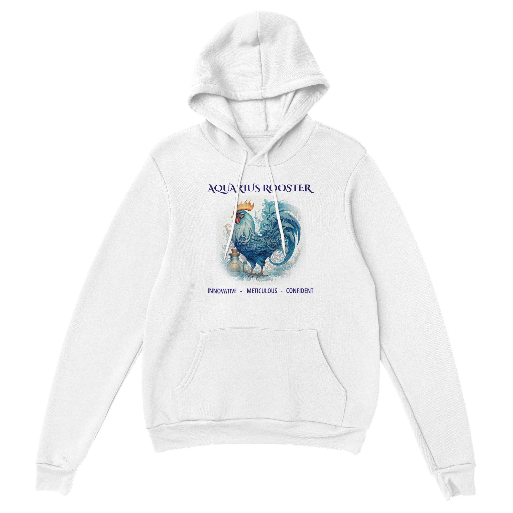 Aquarius Rooster (2) Premium Unisex Pullover Hoodie