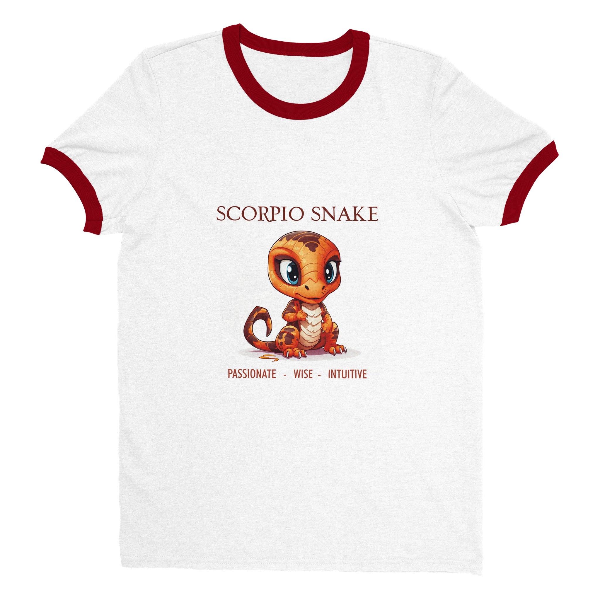 Scorpio Snake (F) Unisex Ringer T-shirt
