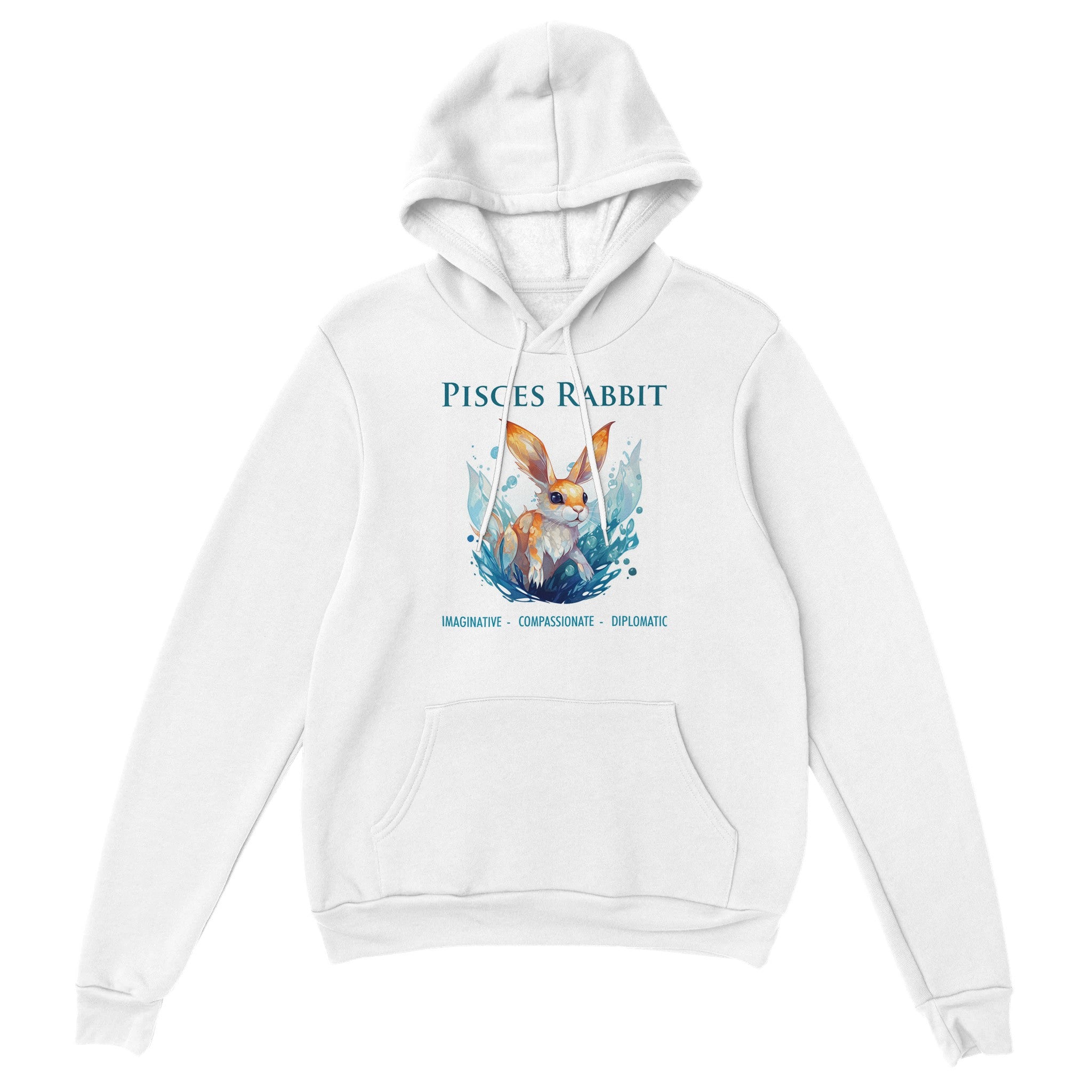 Pisces Rabbit (M) Premium Unisex Pullover Hoodie