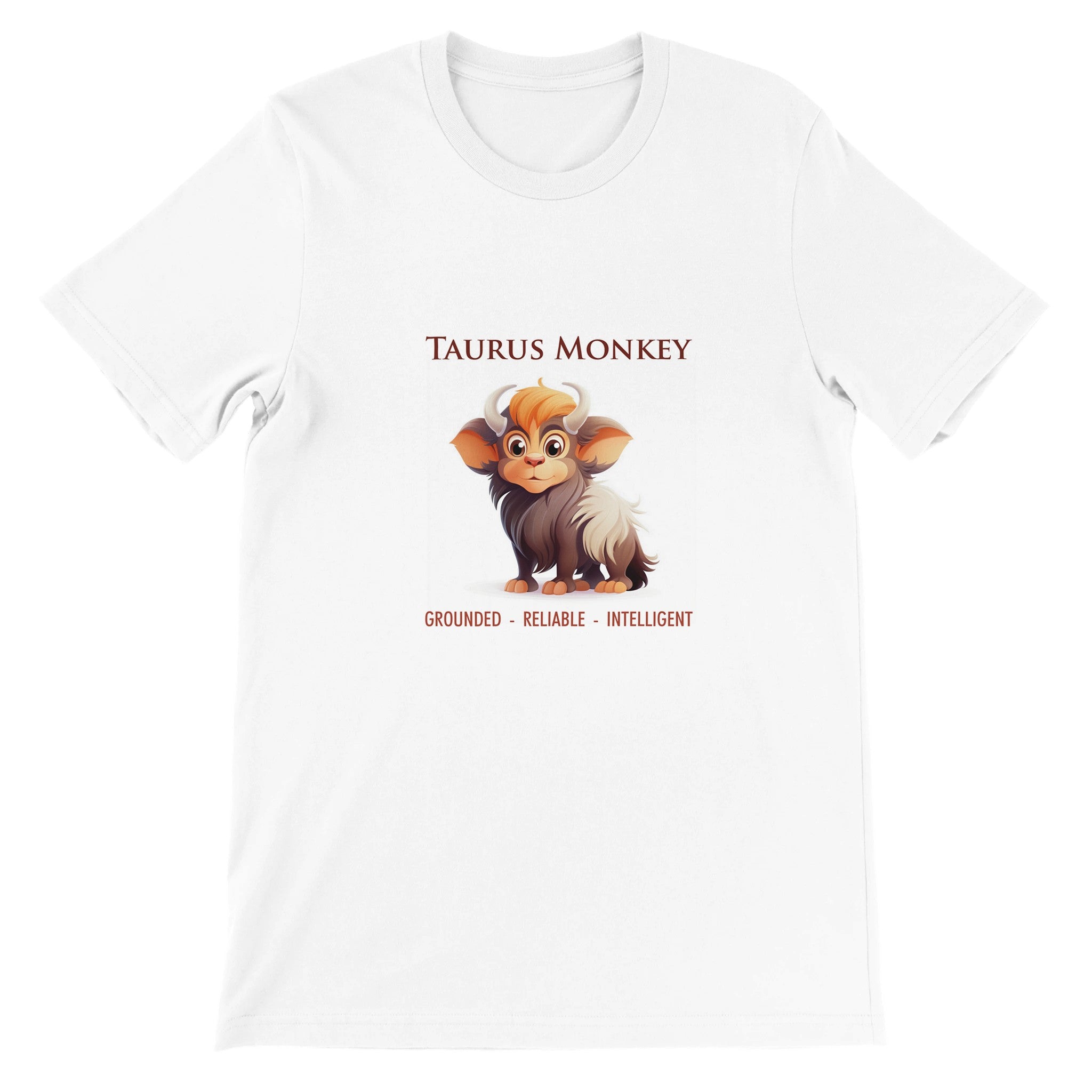 Taurus Monkey i Premium Unisex Crewneck T-shirt