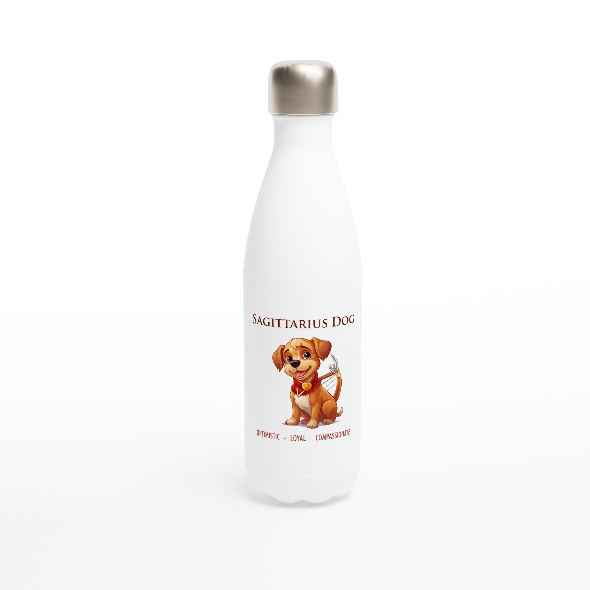Sagittarius Dog Stainless Steel Water Bottle