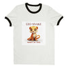 Leo Snake (F) Unisex Ringer T-shirt