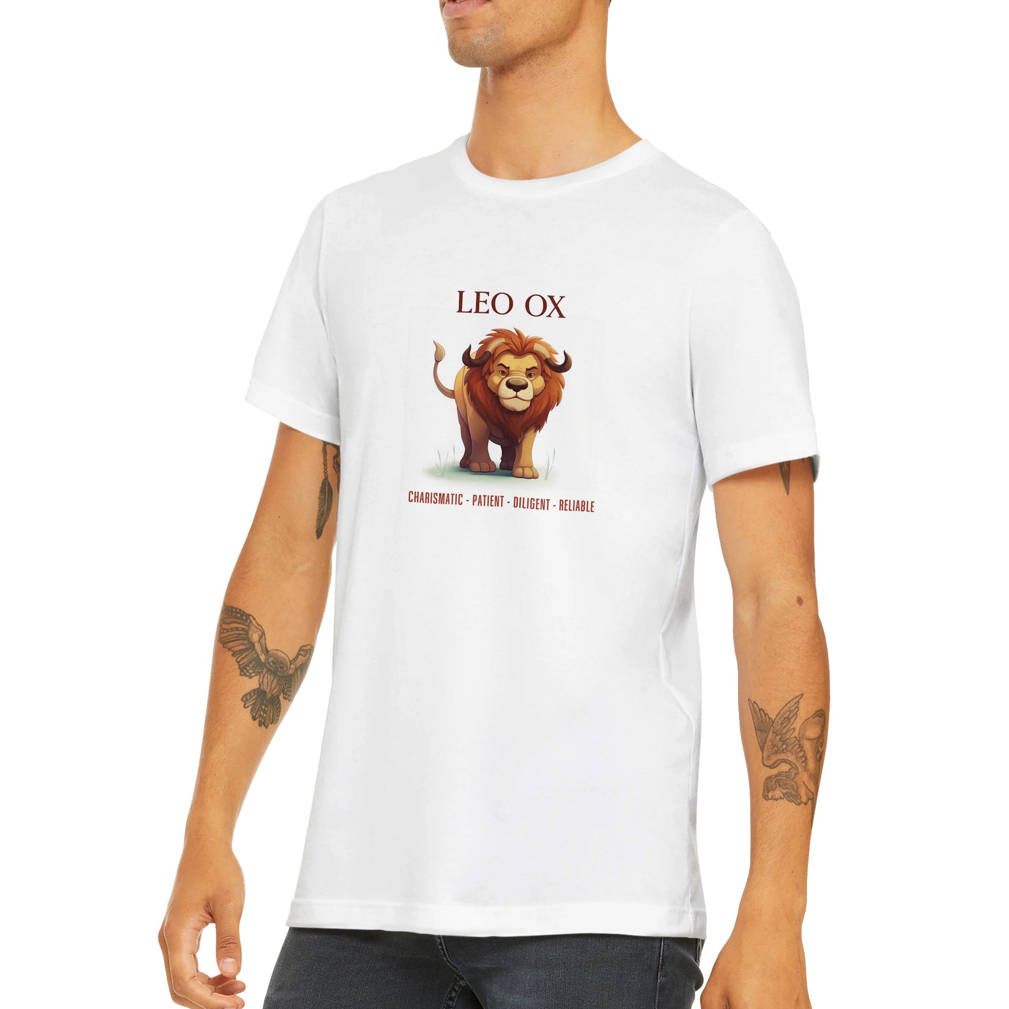 Leo Ox Premium Unisex Crewneck T-shirt
