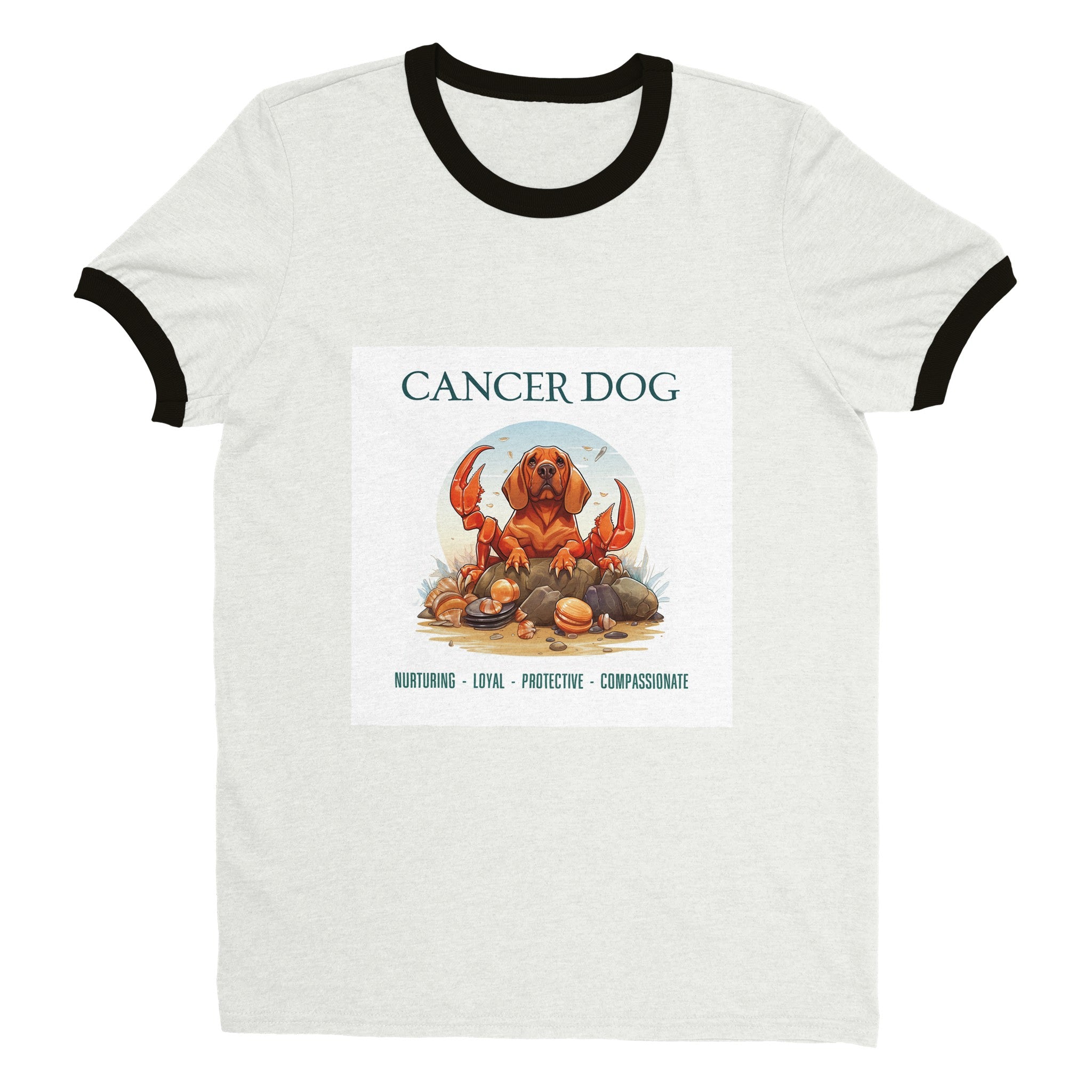 Cancer Dog Unisex Ringer T-shirt