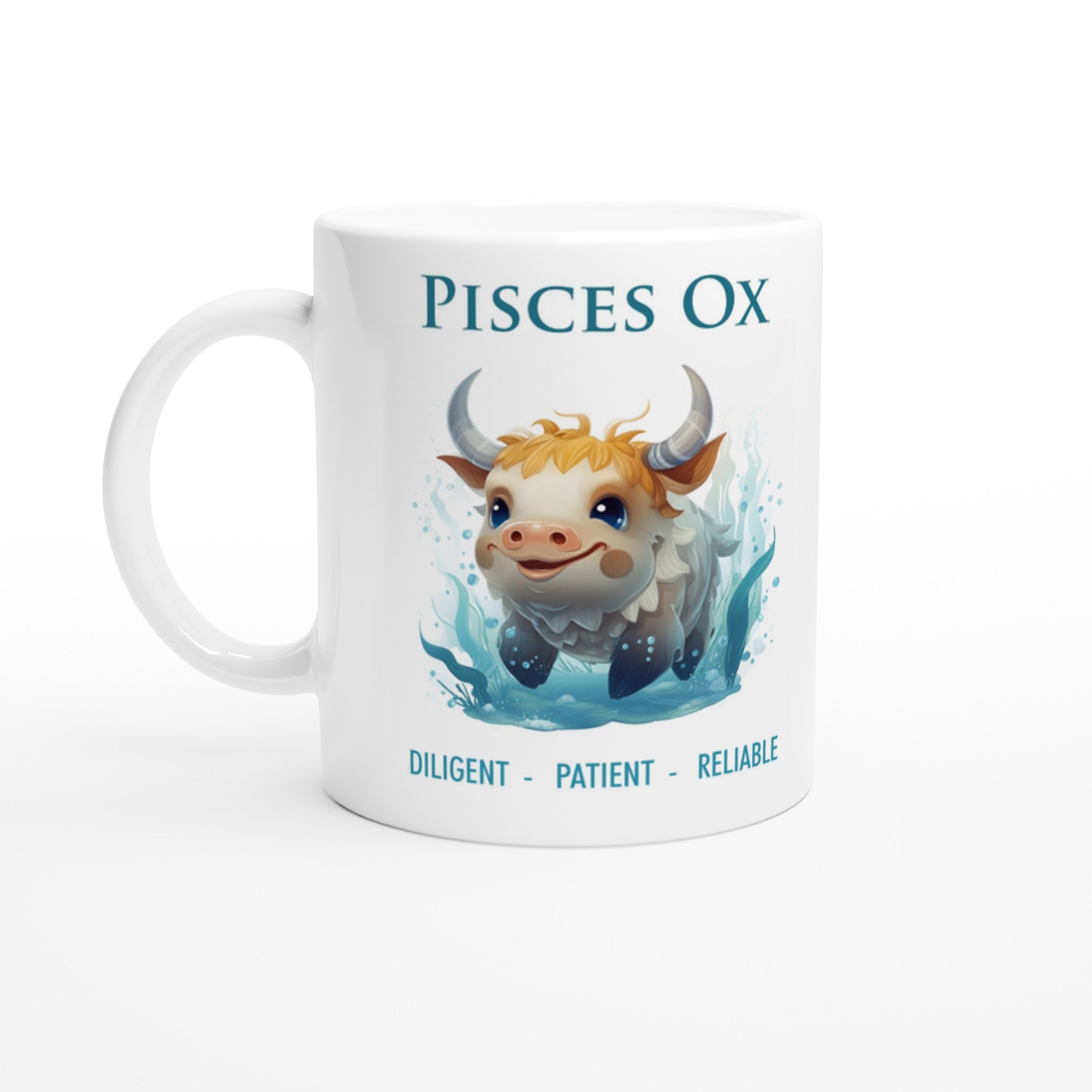 Pisces Ox Ceramic Mug