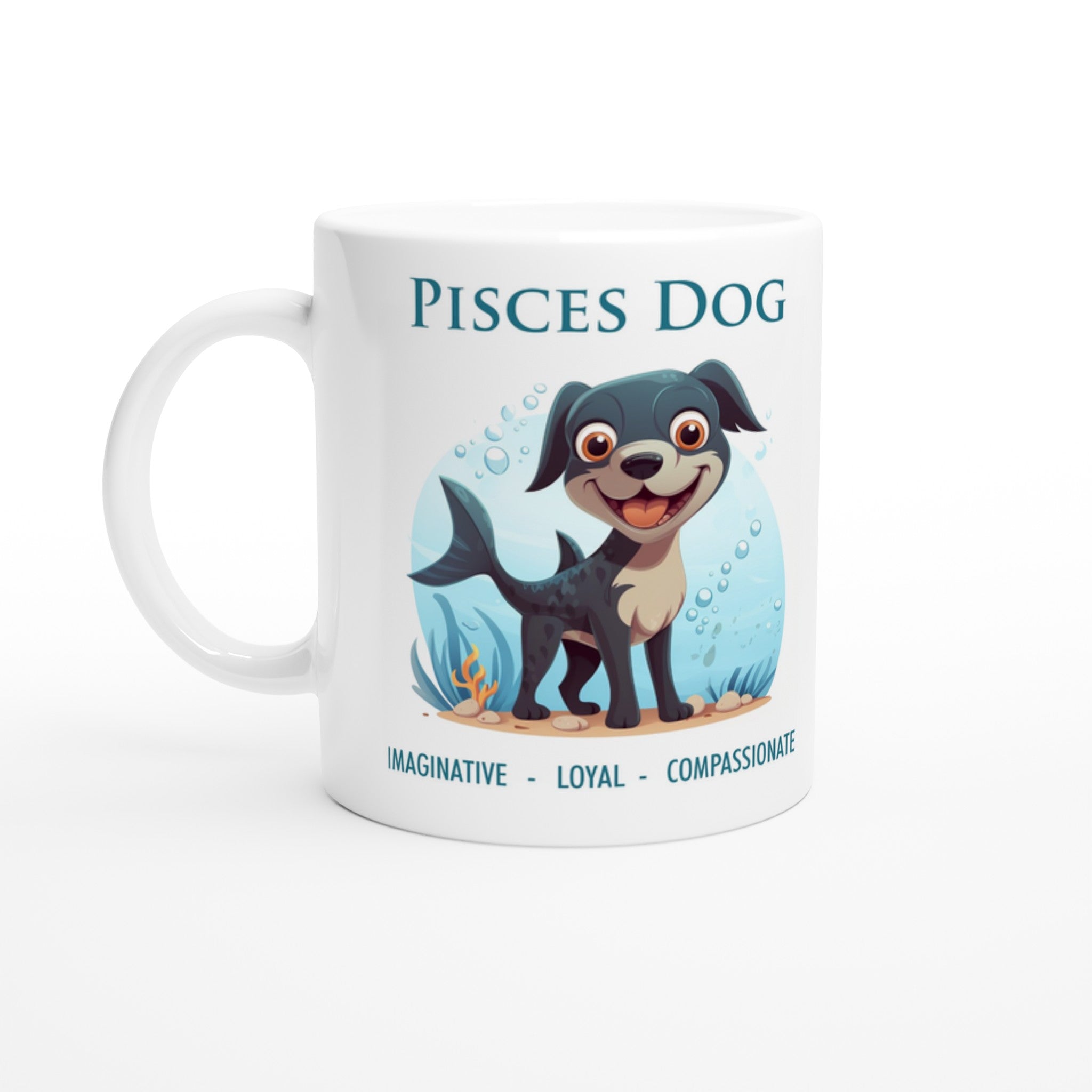 Pisces Dog Ceramic Mug