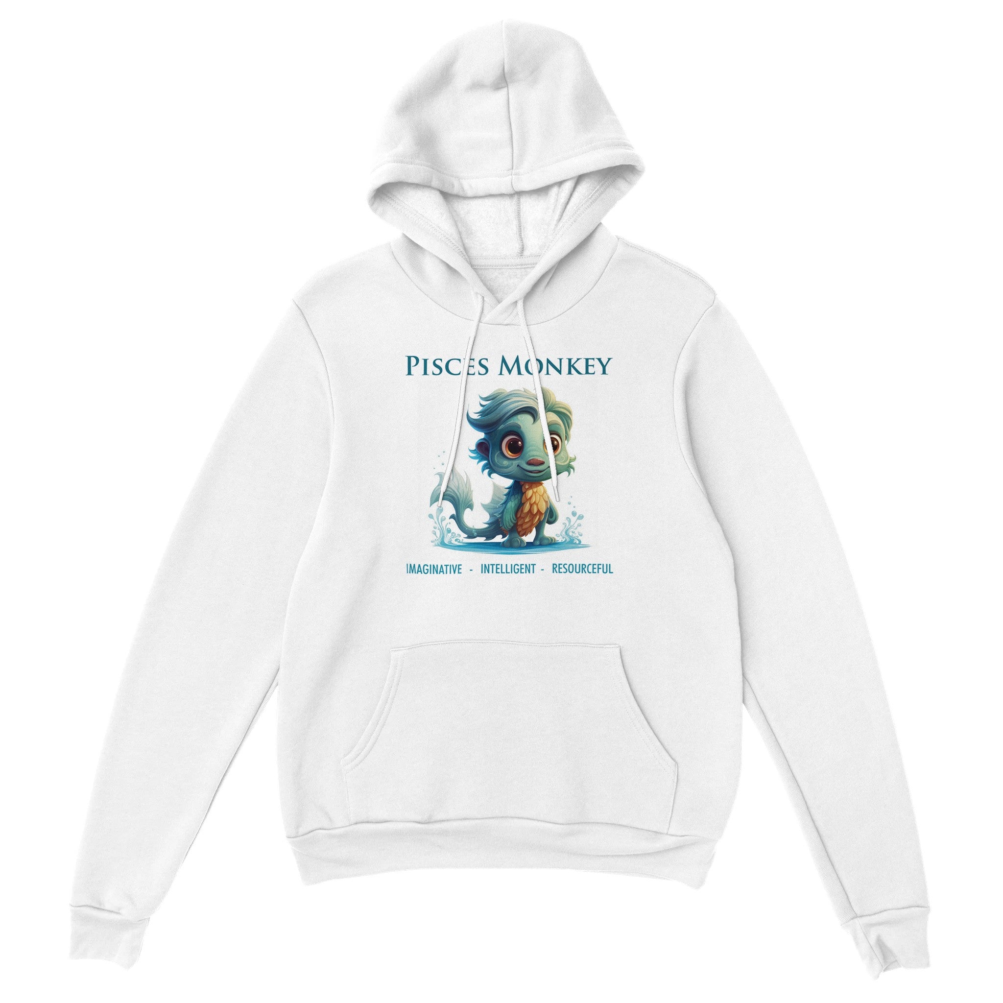 Pisces Monkey (M) Premium Unisex Pullover Hoodie