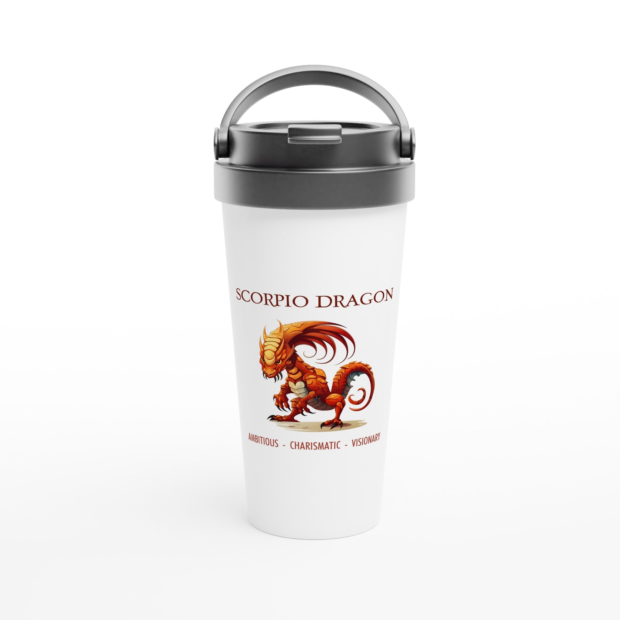 Scorpio Dragon Stainless Steel Travel Mug