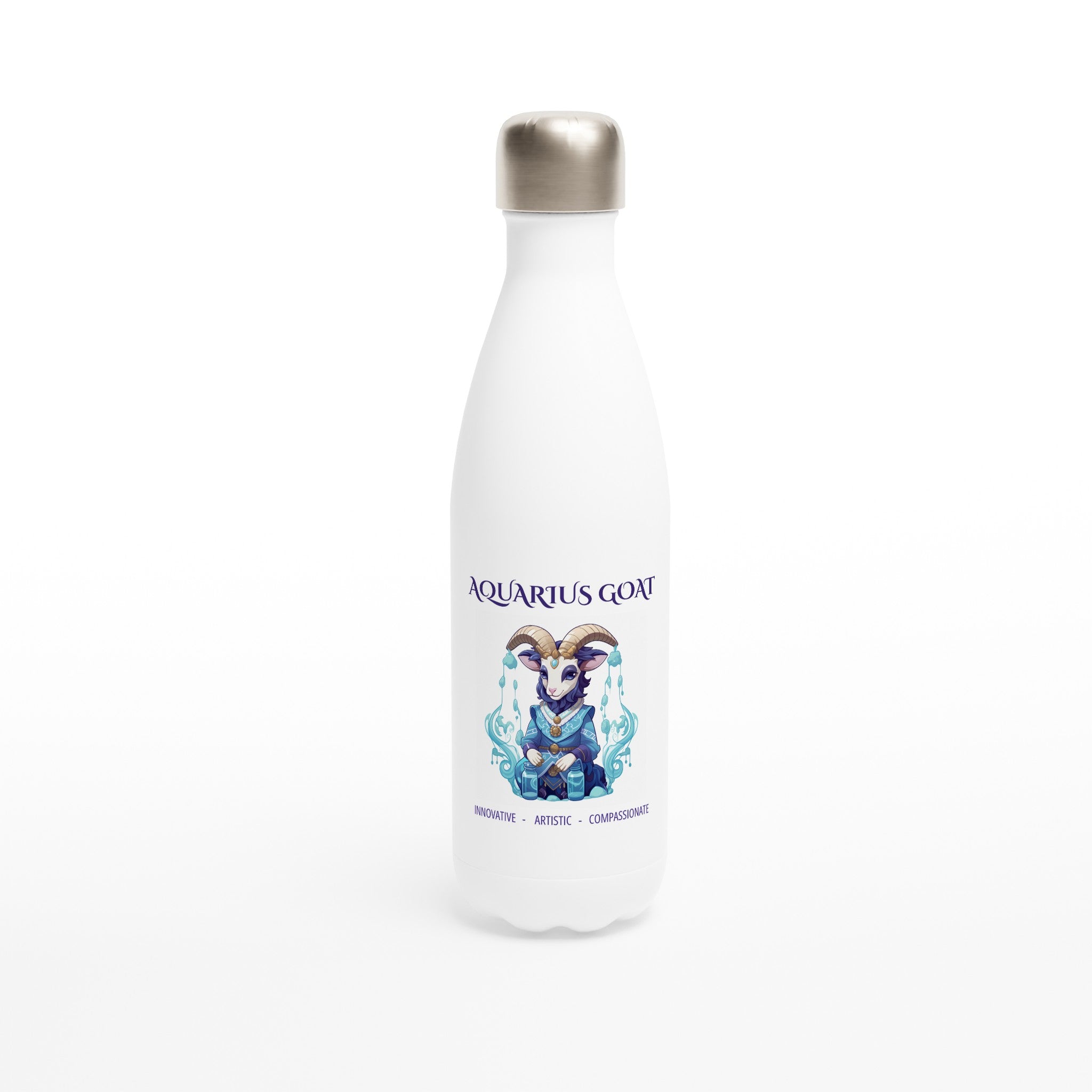 Aquarius Goat Stainless Steel Water Bottle