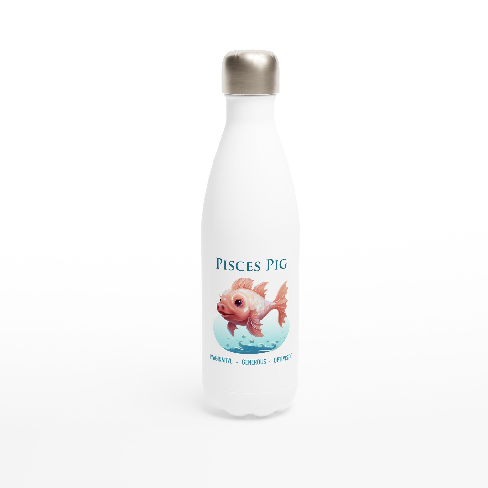 Pisces Pig (M) Stainless Steel Water Bottle