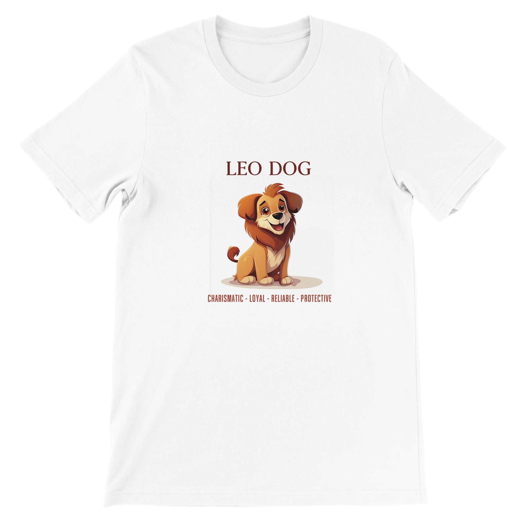 Leo Dog Premium Unisex Crewneck T-shirt