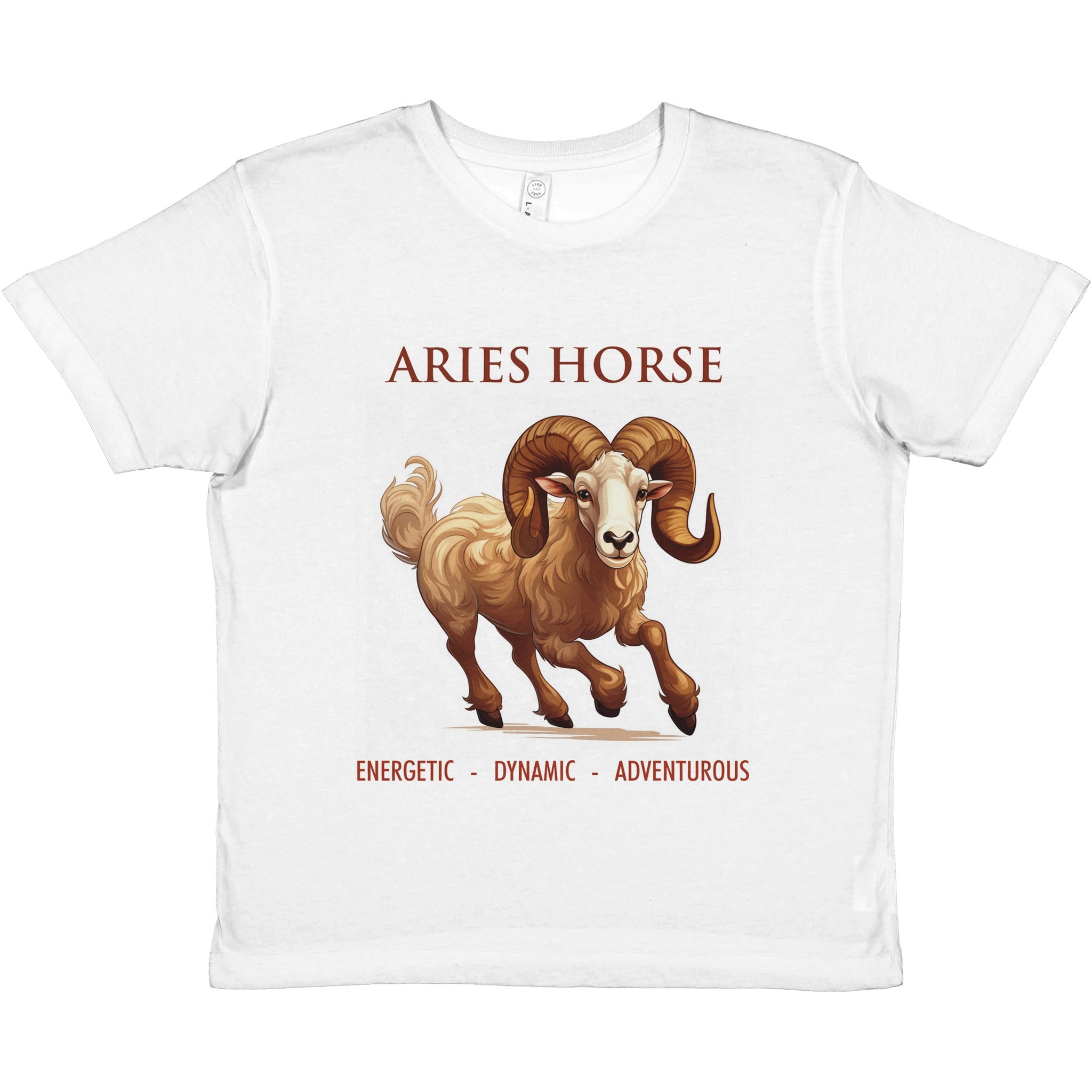 Aries-Horse Crewneck T-shirt